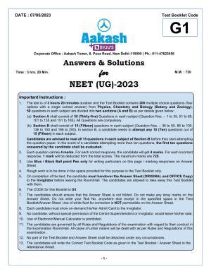 NEET 2023 Question Paper G1