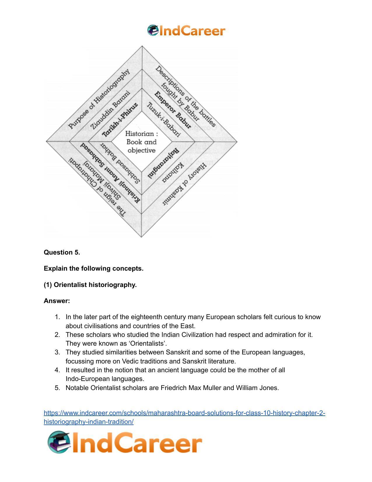 Maharashtra Board Solutions for Class 10- History: Chapter 2- Historiography Indian Tradition - Page 7
