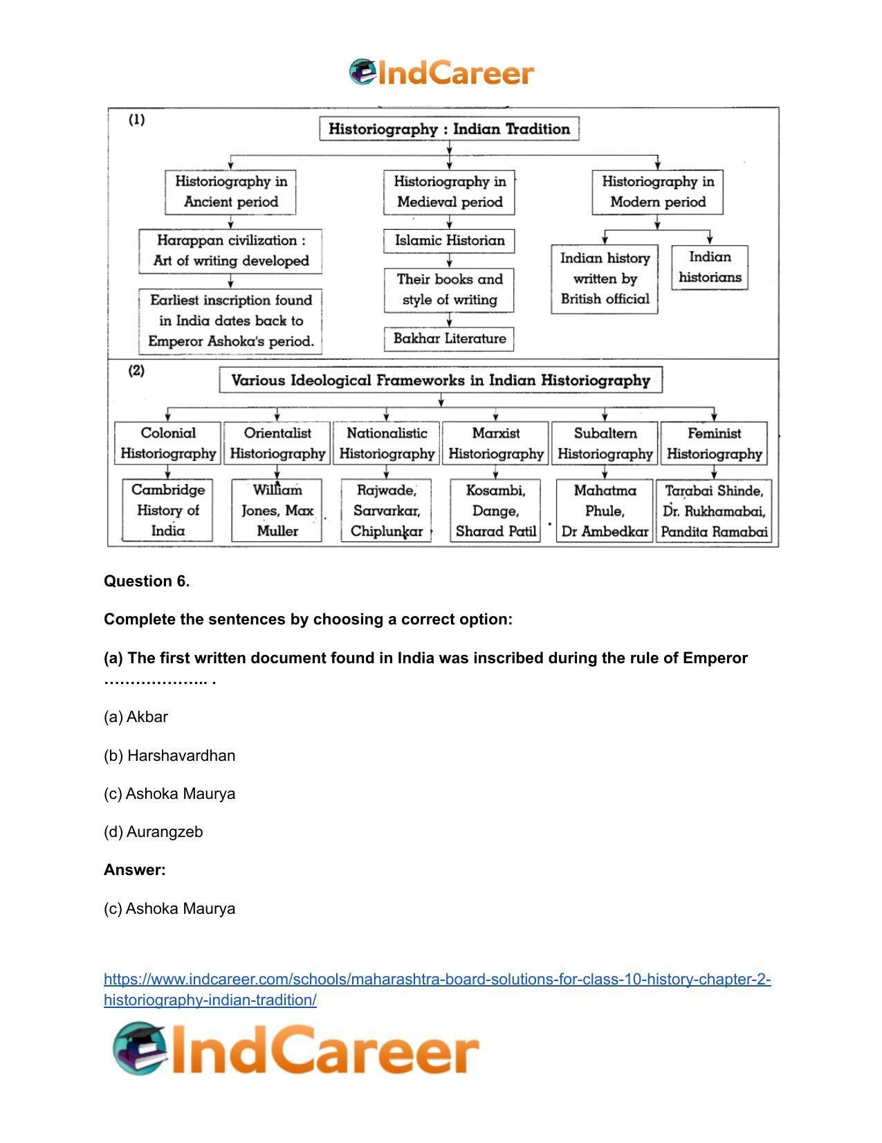 Maharashtra Board Solutions for Class 10- History: Chapter 2- Historiography Indian Tradition - Page 9