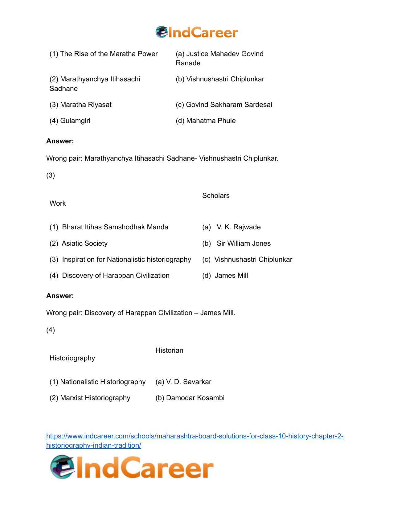 Maharashtra Board Solutions for Class 10- History: Chapter 2- Historiography Indian Tradition - Page 15