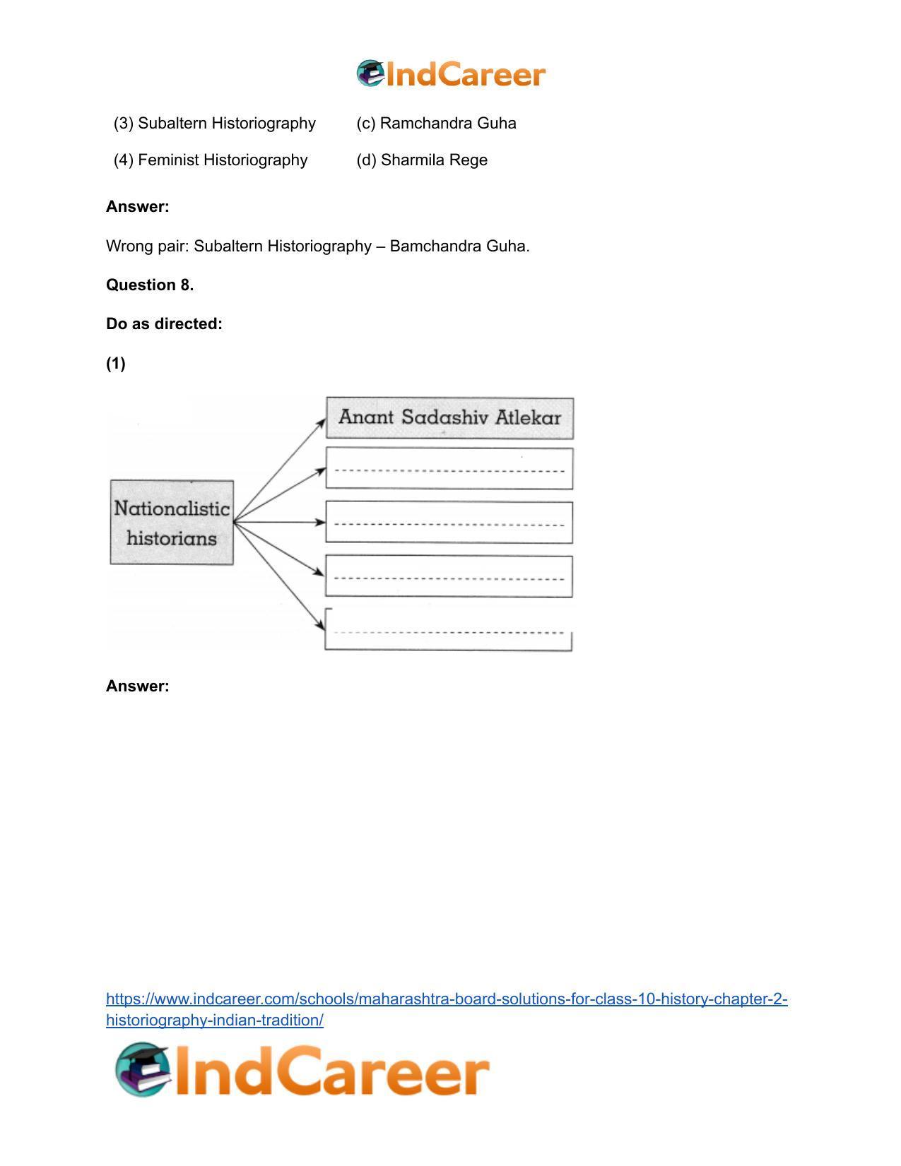 Maharashtra Board Solutions for Class 10- History: Chapter 2- Historiography Indian Tradition - Page 16