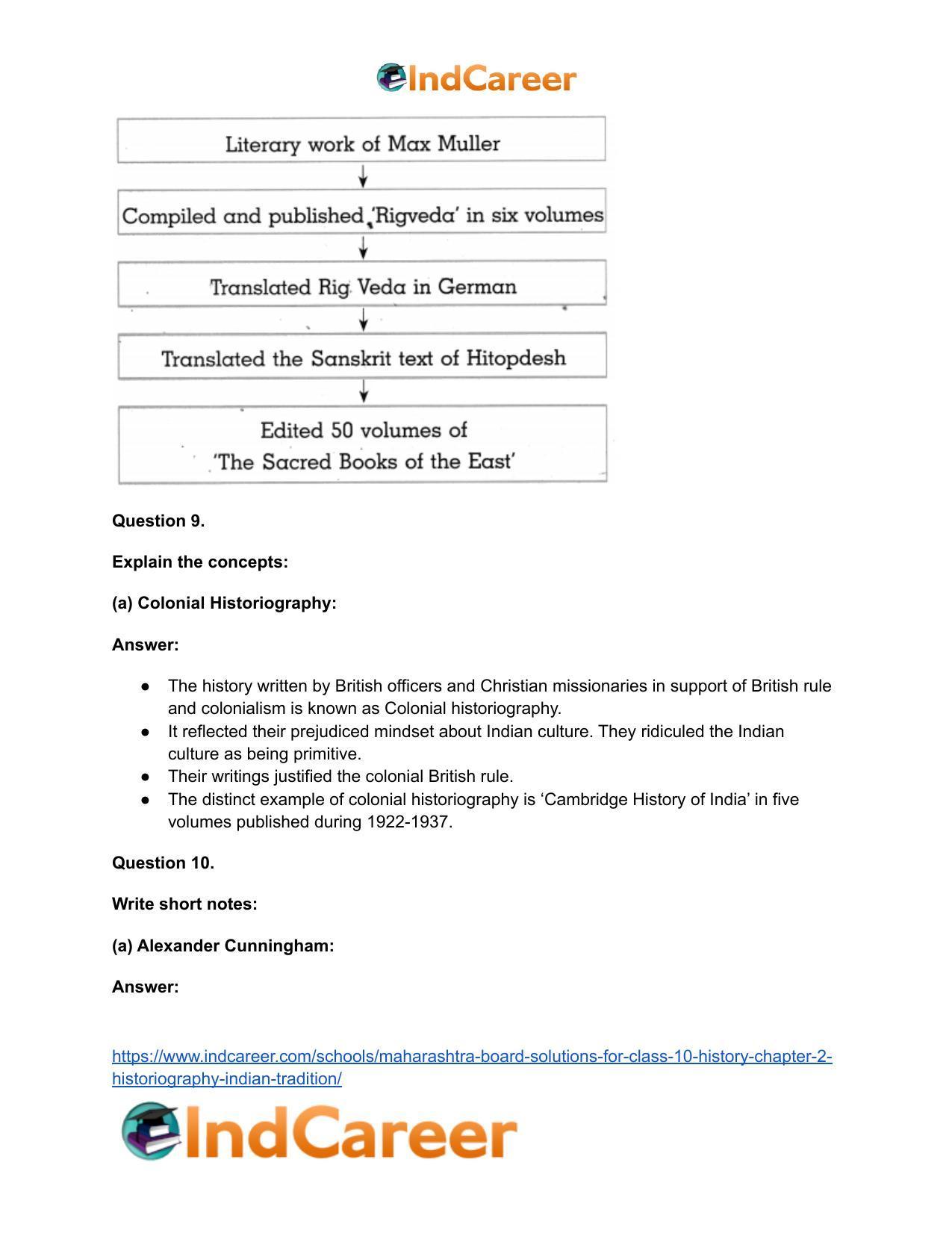 Maharashtra Board Solutions for Class 10- History: Chapter 2- Historiography Indian Tradition - Page 18