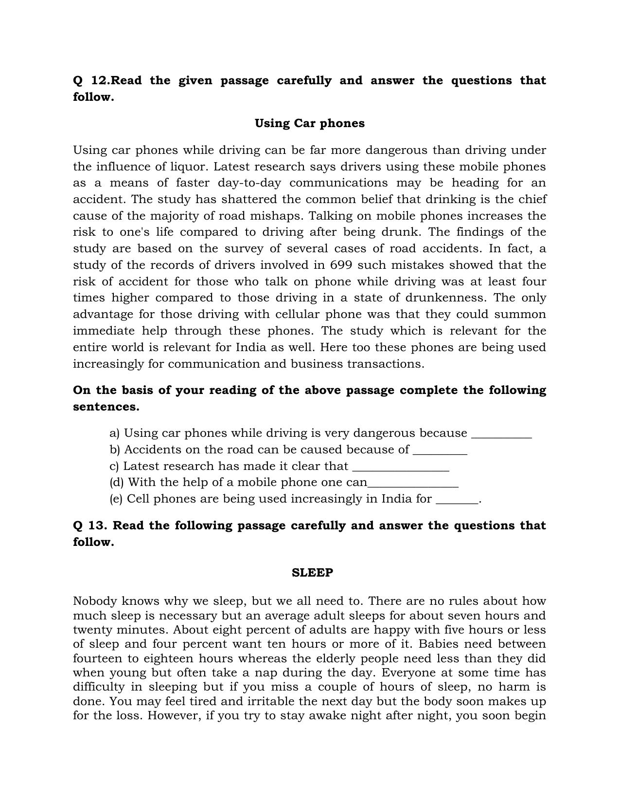 JKBOSE Class 10 English Question Bank - Page 8