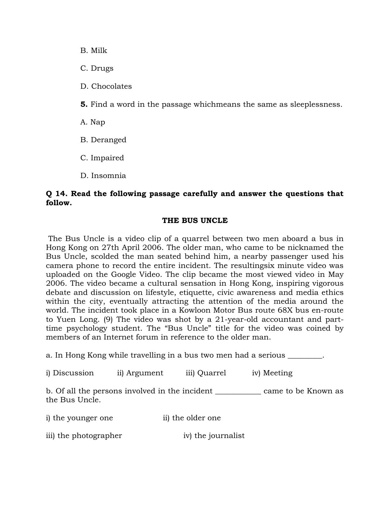 JKBOSE Class 10 English Question Bank - Page 10