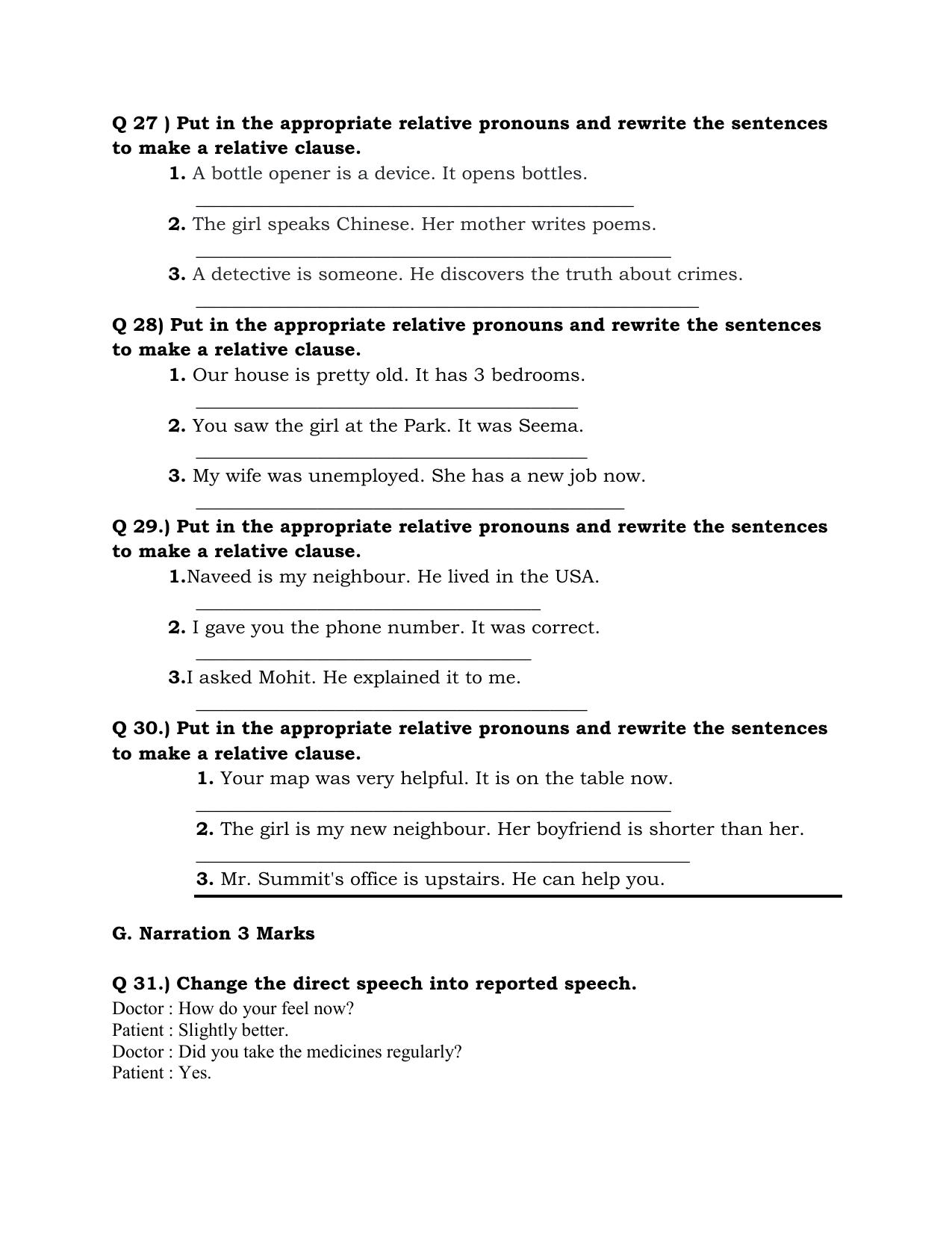 JKBOSE Class 10 English Question Bank - Page 14
