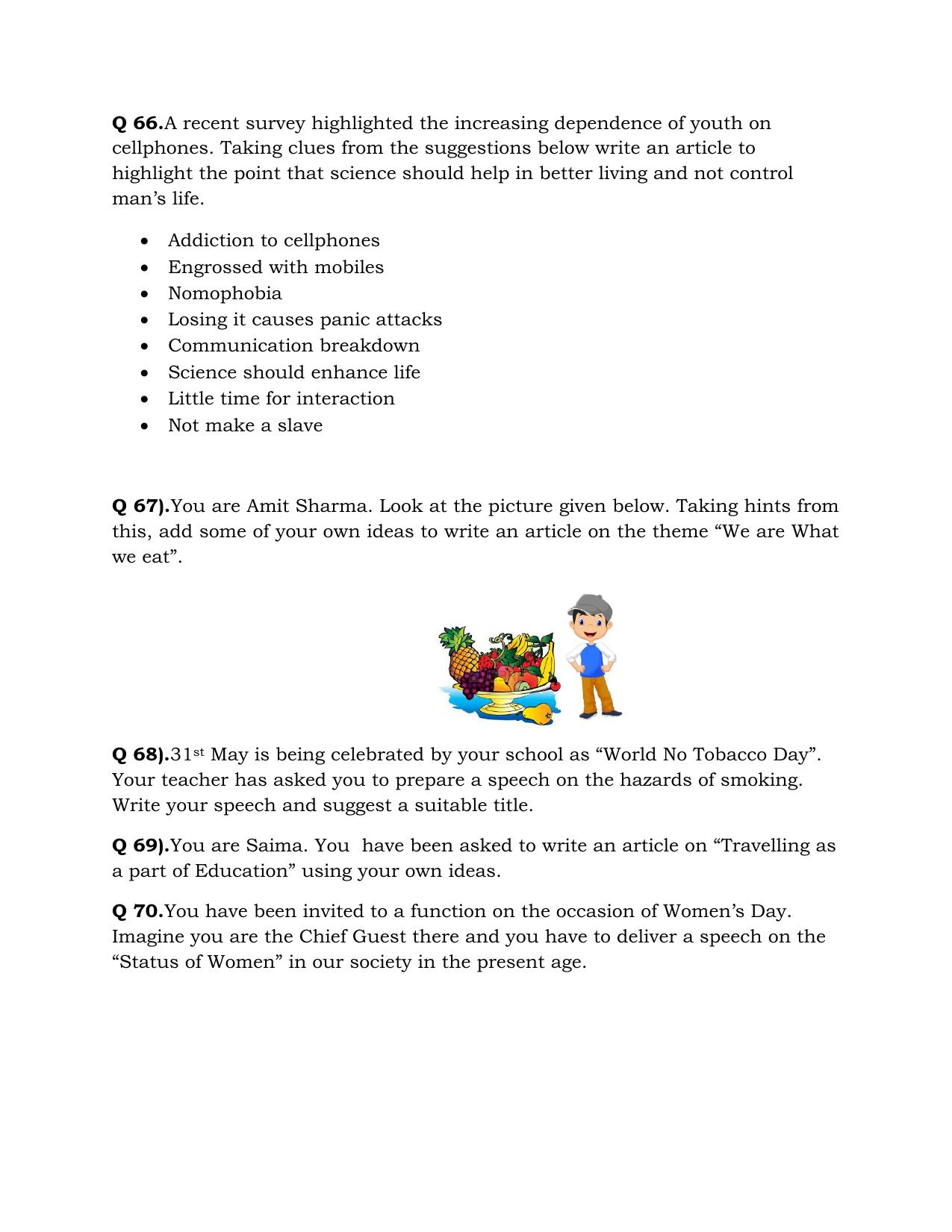 JKBOSE Class 10 English Question Bank - Page 24