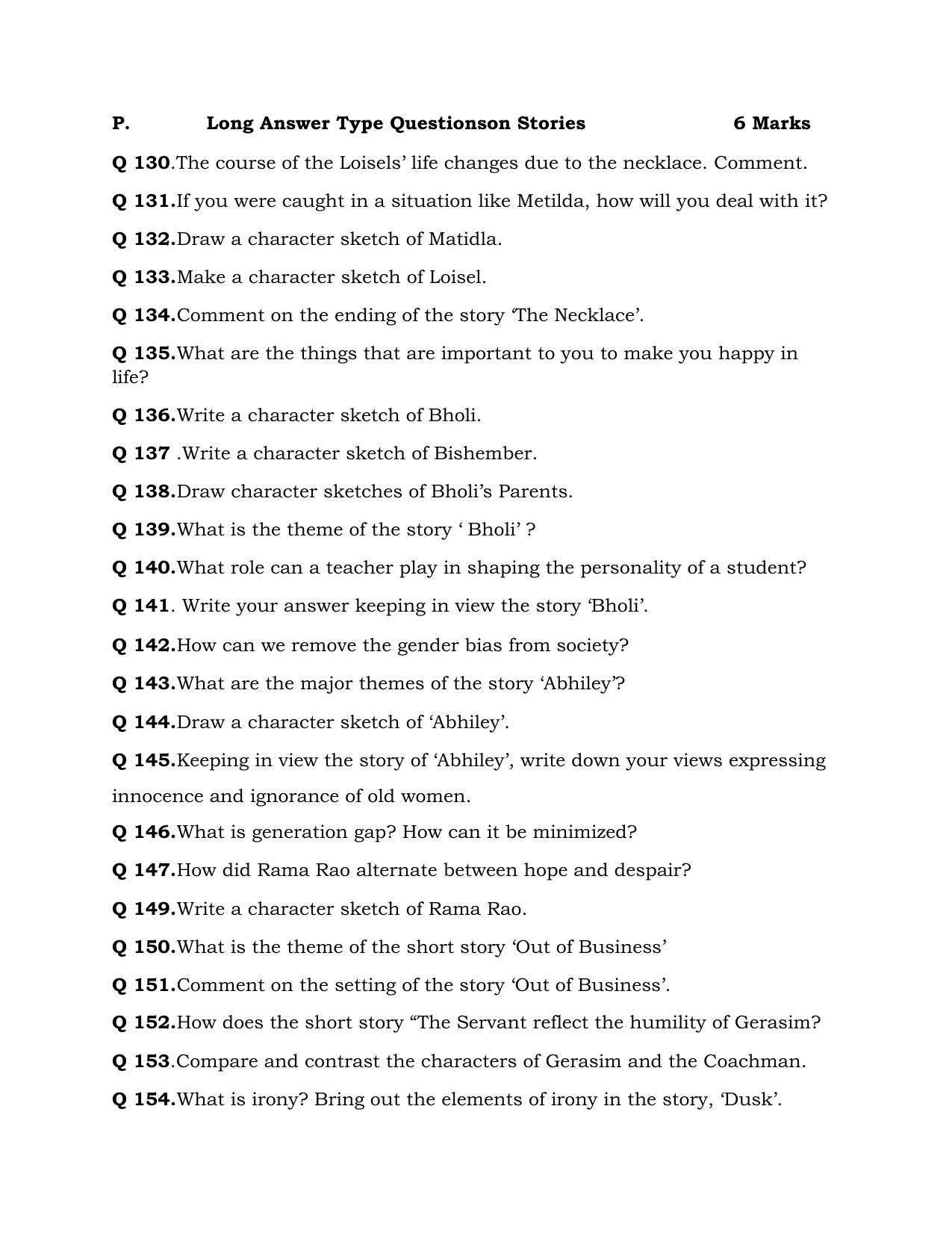 JKBOSE Class 10 English Question Bank - Page 33