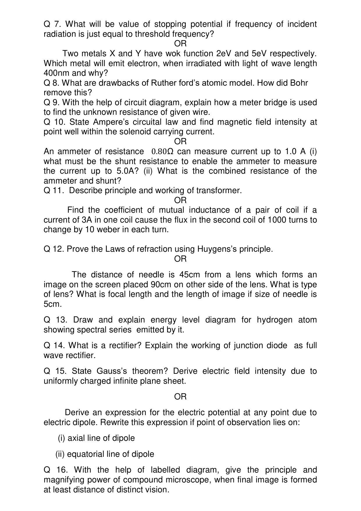 Pseb class 12th physics paper 2024 pdf punjab board 12th physics
