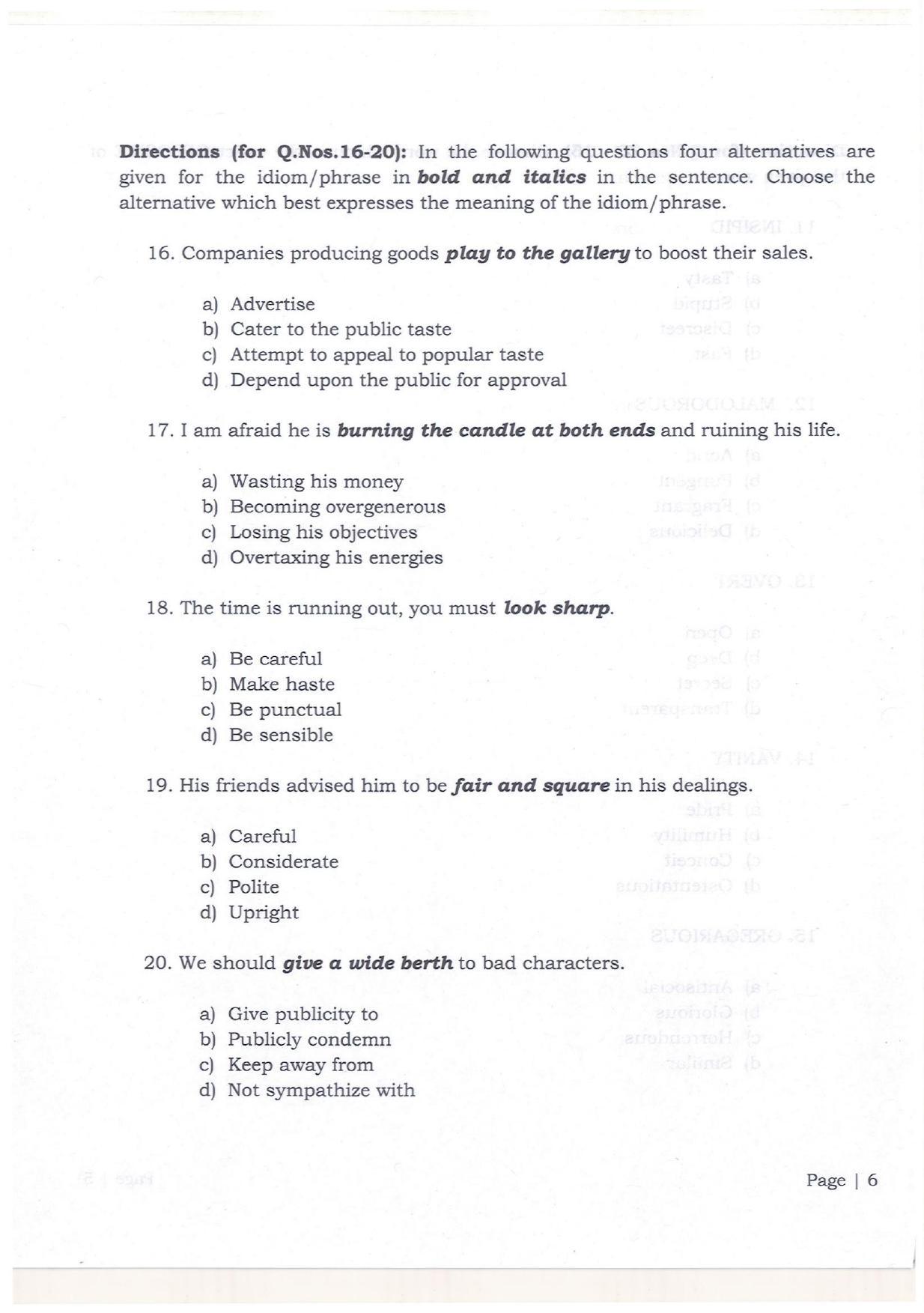 KMAT Question Papers - July 2018 - Page 4