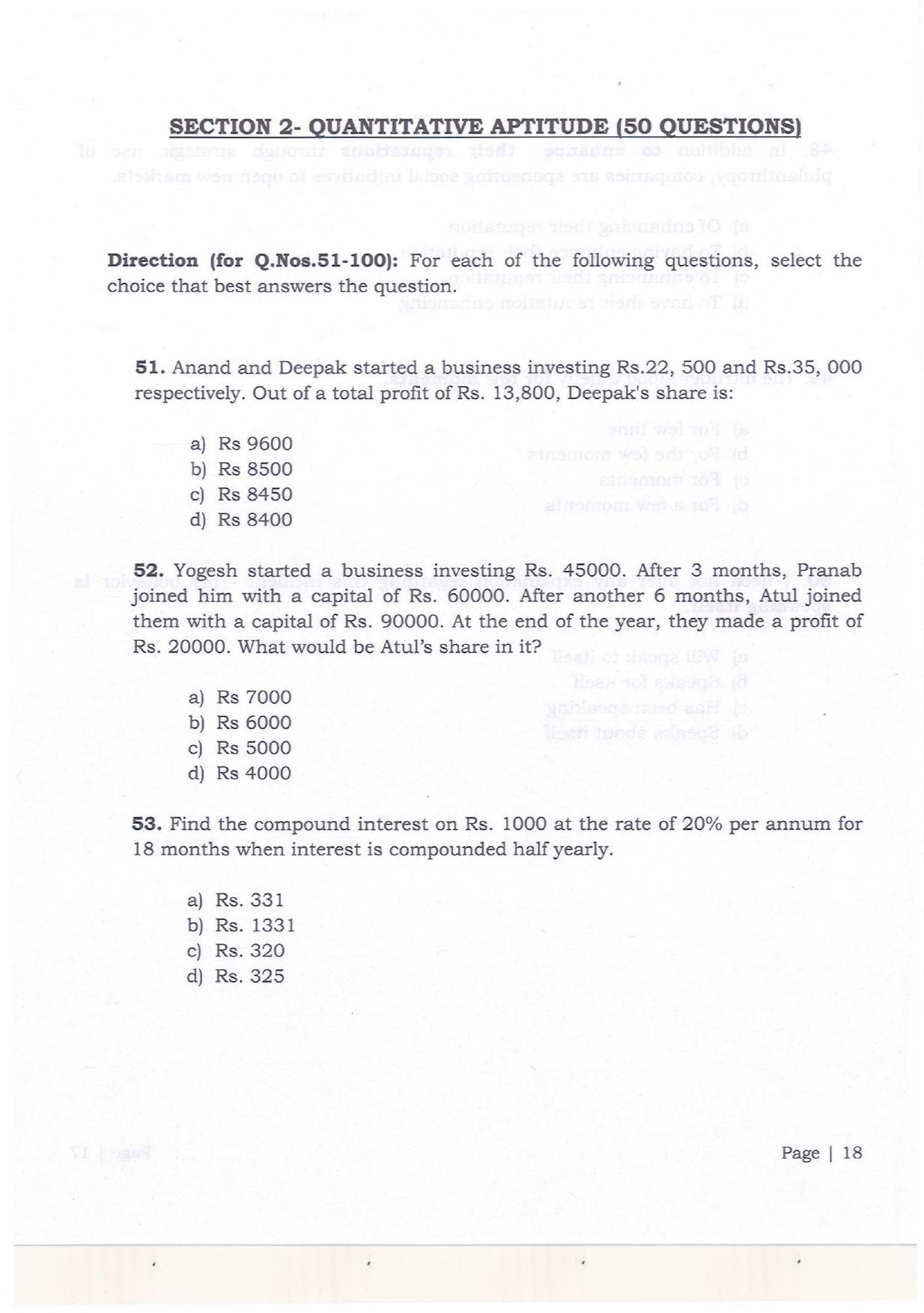 KMAT Question Papers - July 2018 - Page 16