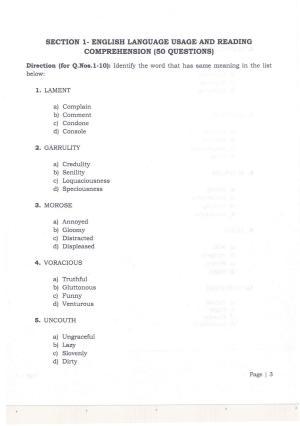 KMAT Question Papers - July 2018