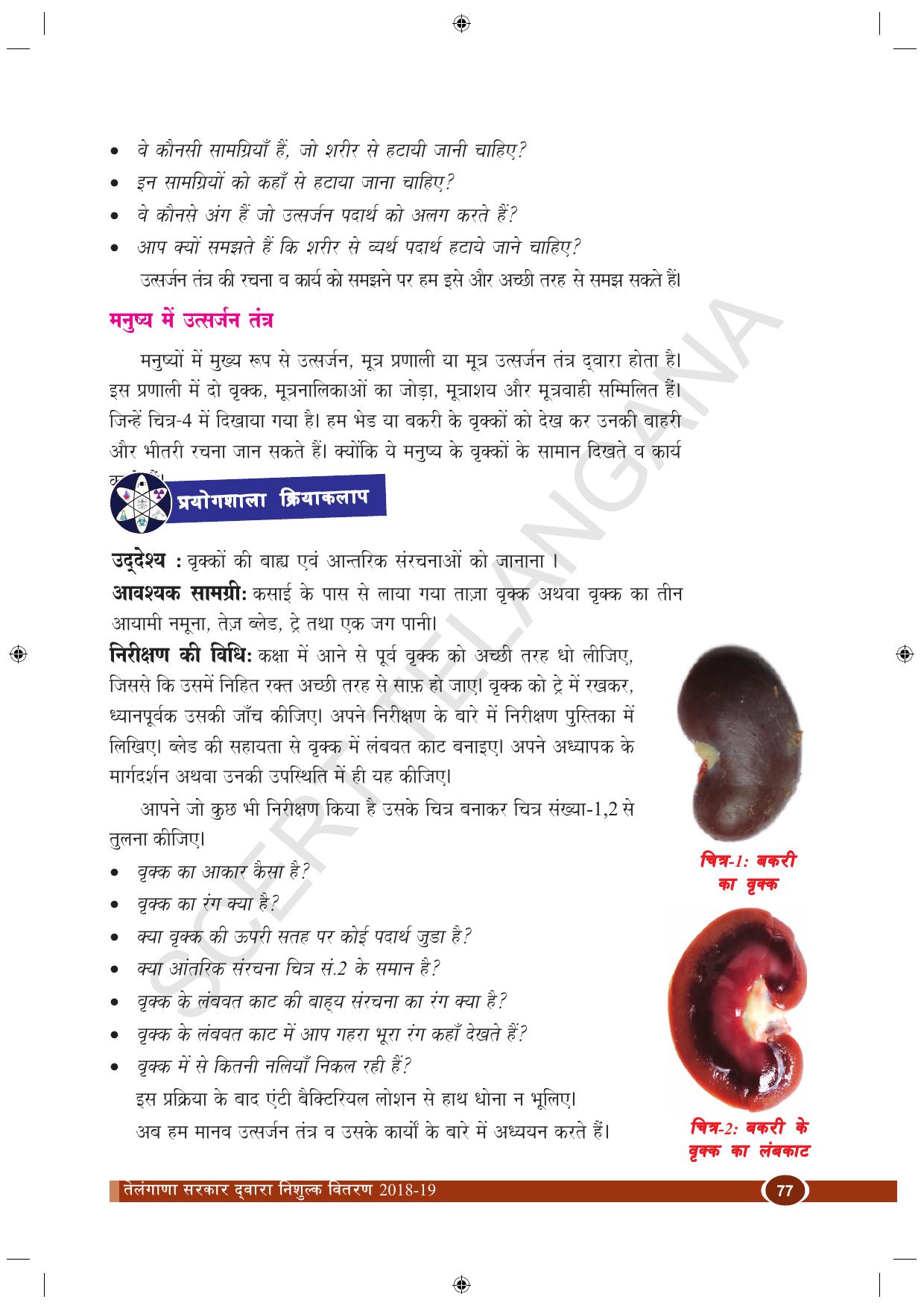 TS SCERT Class 10 Biological Science (Hindi Medium) Text Book - Page 89