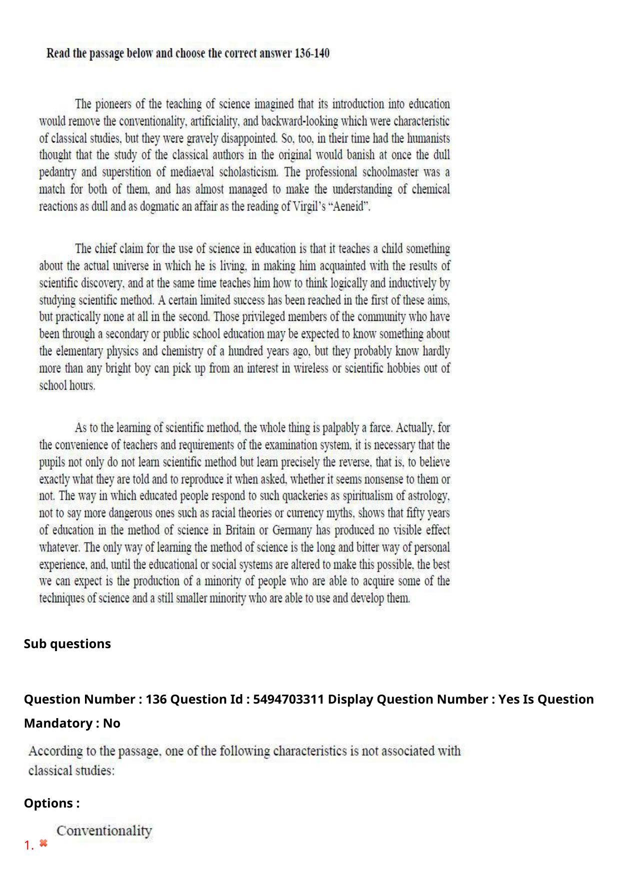 AP ICET 2021 - Shift 2 Question Paper With Preliminary Keys - Page 94