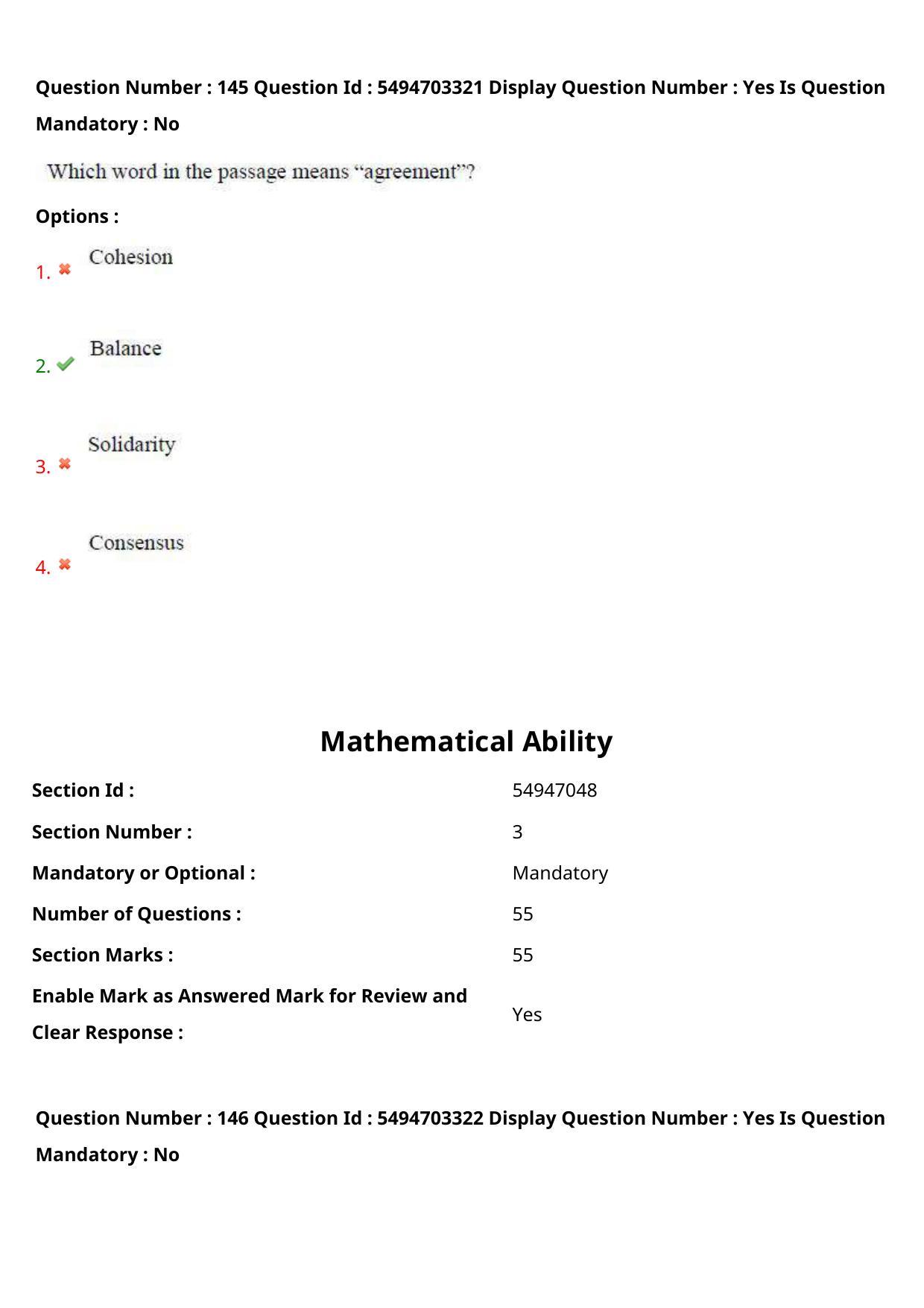 AP ICET 2021 - Shift 2 Question Paper With Preliminary Keys - Page 100