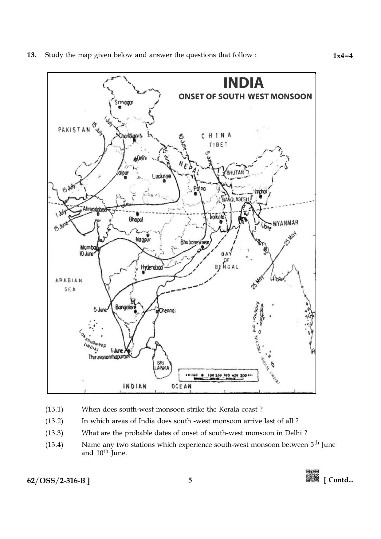 NIOS October 2021 Class 12 Geography Question Paper - Page 17
