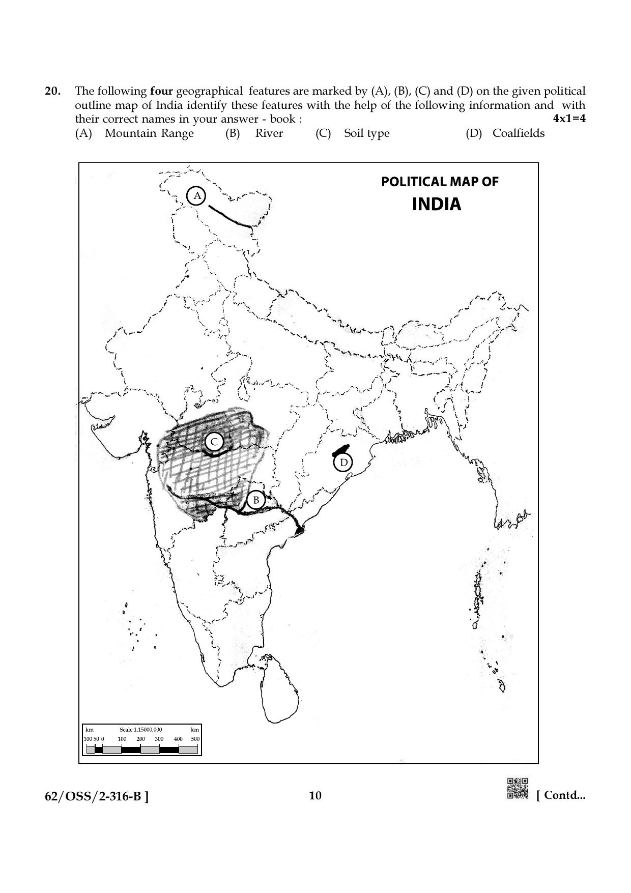 NIOS October 2021 Class 12 Geography Question Paper - Page 22