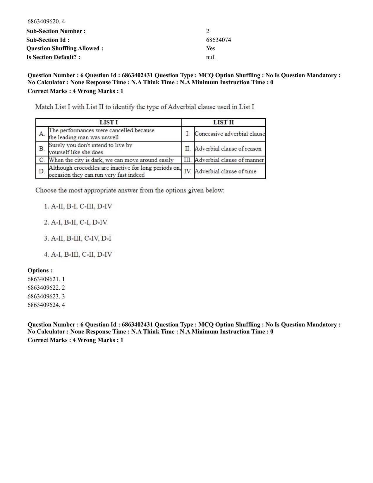 CUET PG 2023: ACQP19 – Sahitya (Alankara and Kavya varga) (Eng.) - Shift 2 (5-06-2023) Question Paper - Page 12