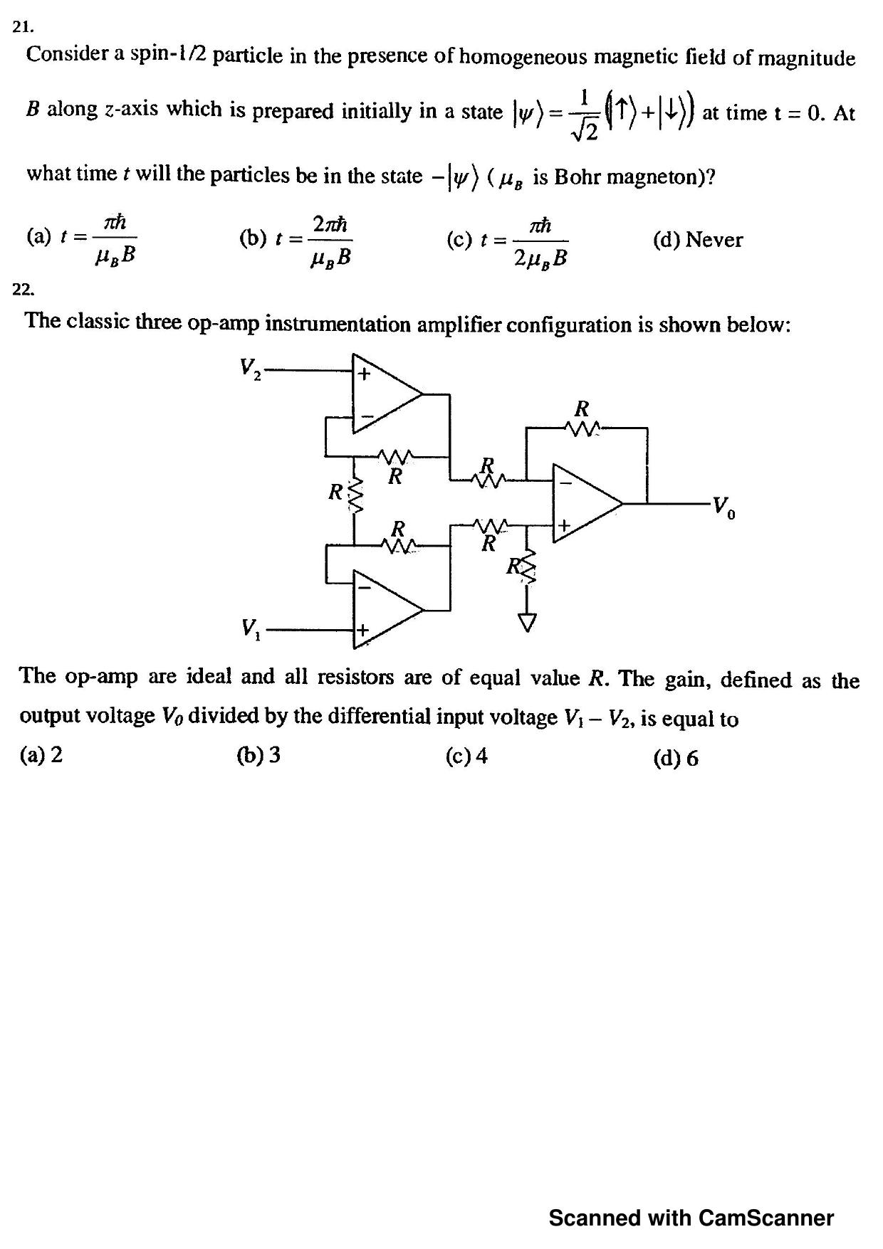 JEST 2012 Physics Question Paper with Answer key - Page 5