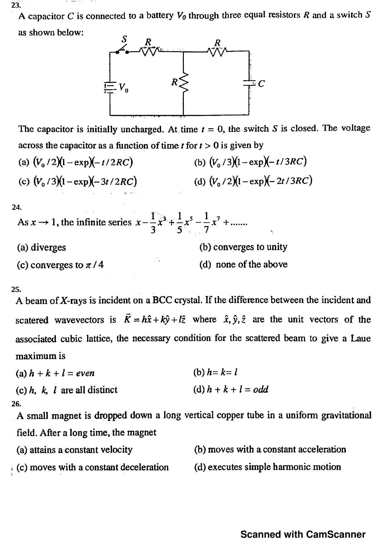 JEST 2012 Physics Question Paper with Answer key - Page 6