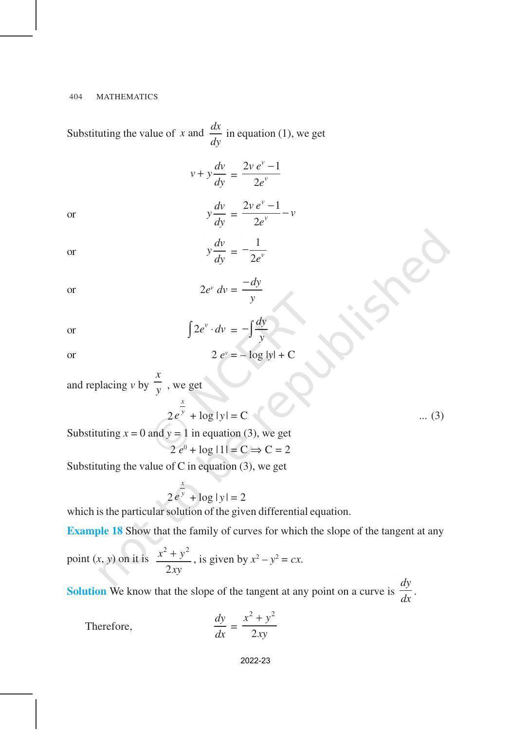 NCERT Book for Class 12 Maths Chapter 9 Differential Equations - Page 26