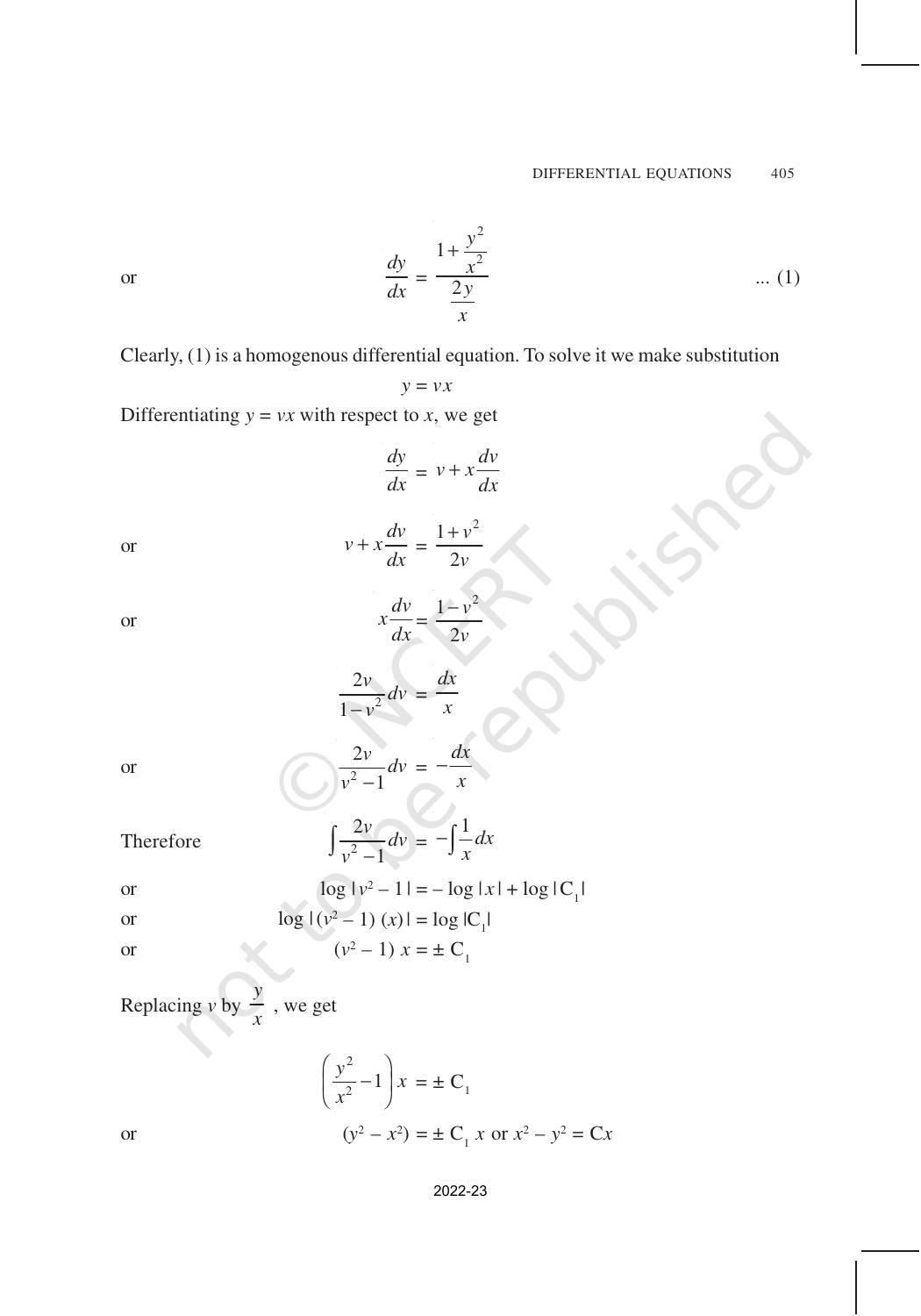 NCERT Book for Class 12 Maths Chapter 9 Differential Equations - Page 27