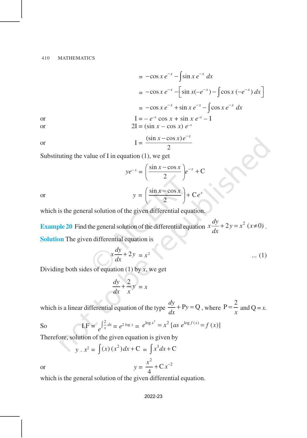 NCERT Book for Class 12 Maths Chapter 9 Differential Equations - Page 32