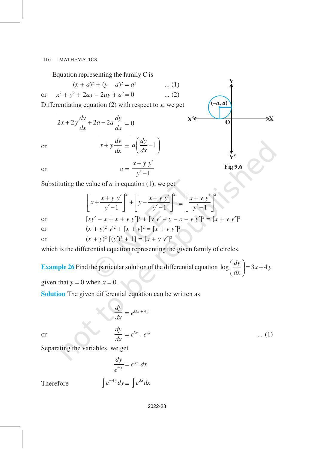 NCERT Book for Class 12 Maths Chapter 9 Differential Equations - Page 38