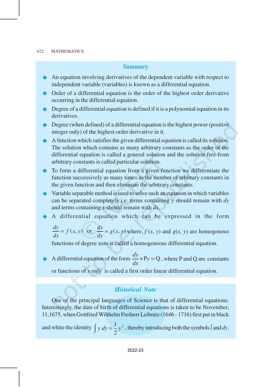 NCERT Book for Class 12 Maths Chapter 9 Differential Equations - Page 44