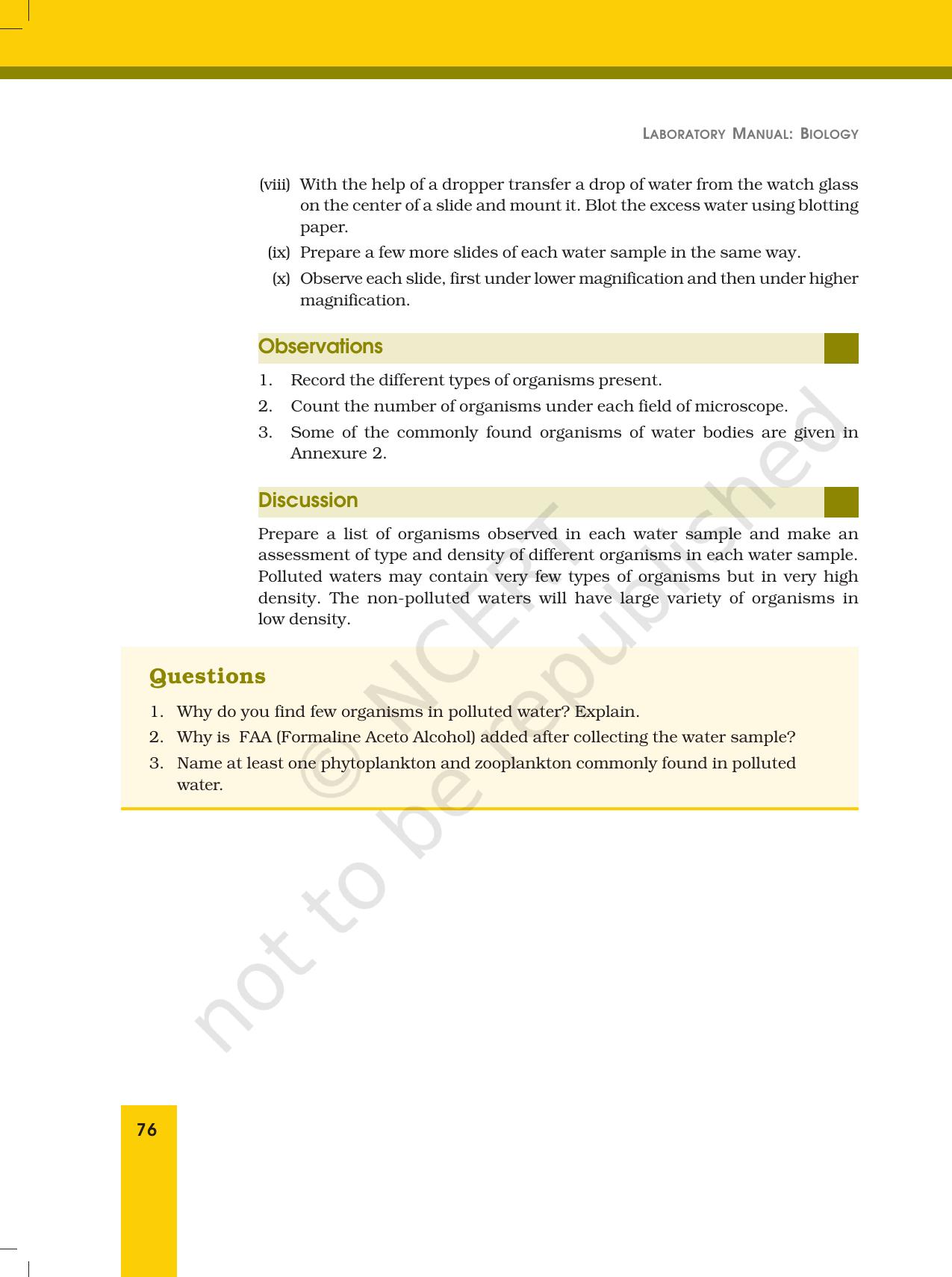 NCERT Laboratory Manuals for Class XII Biology - Exercise 21 - Page 2