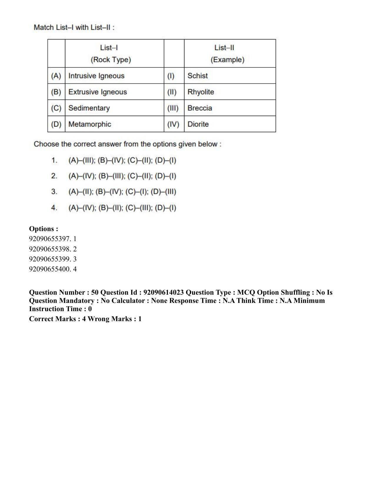 CUET PG 2023: HUQP08 – Geography(Hin)-Shift 2 (12-06-2023) Question Paper - Page 52