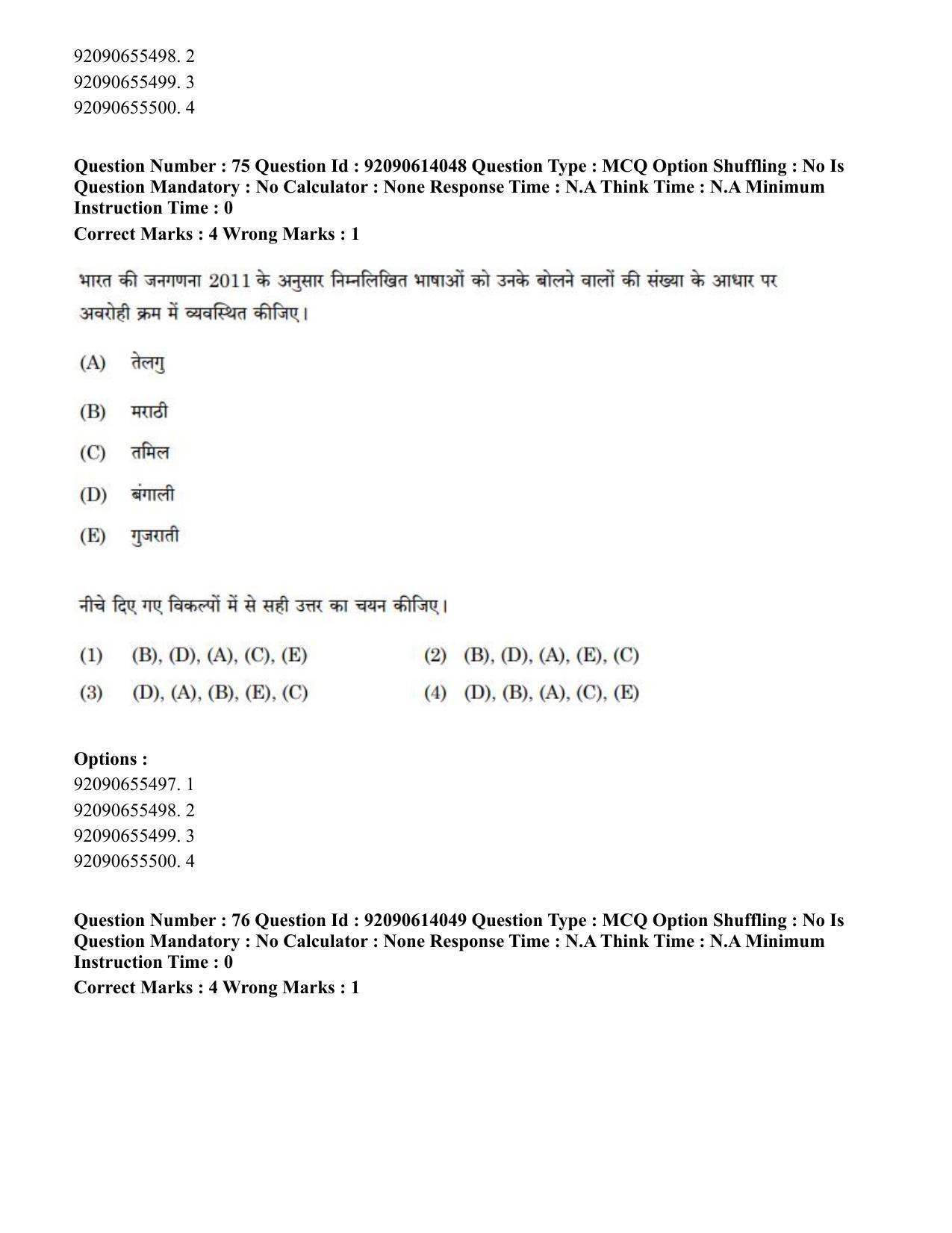 CUET PG 2023: HUQP08 – Geography(Hin)-Shift 2 (12-06-2023) Question Paper - Page 81