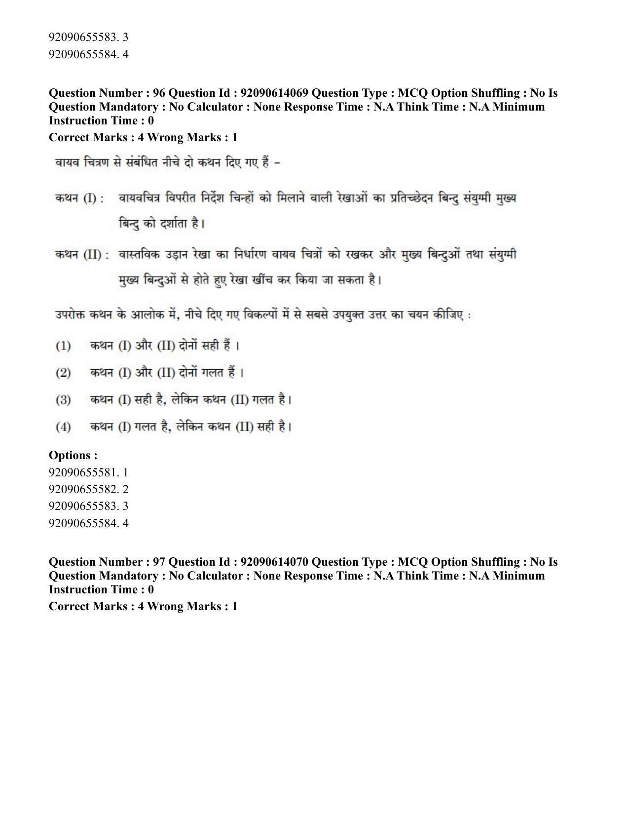 CUET PG 2023: HUQP08 – Geography(Hin)-Shift 2 (12-06-2023) Question Paper - Page 105
