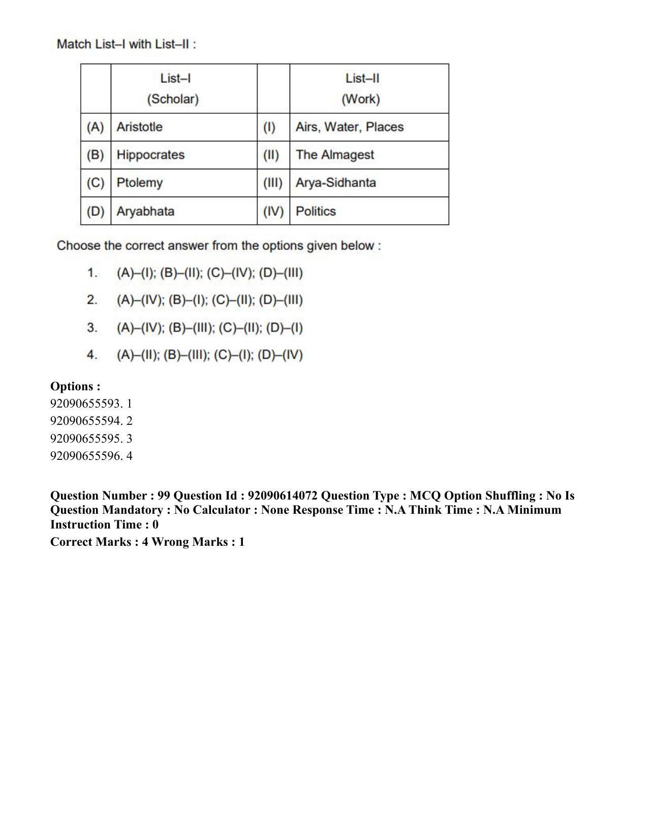 CUET PG 2023: HUQP08 – Geography(Hin)-Shift 2 (12-06-2023) Question Paper - Page 110