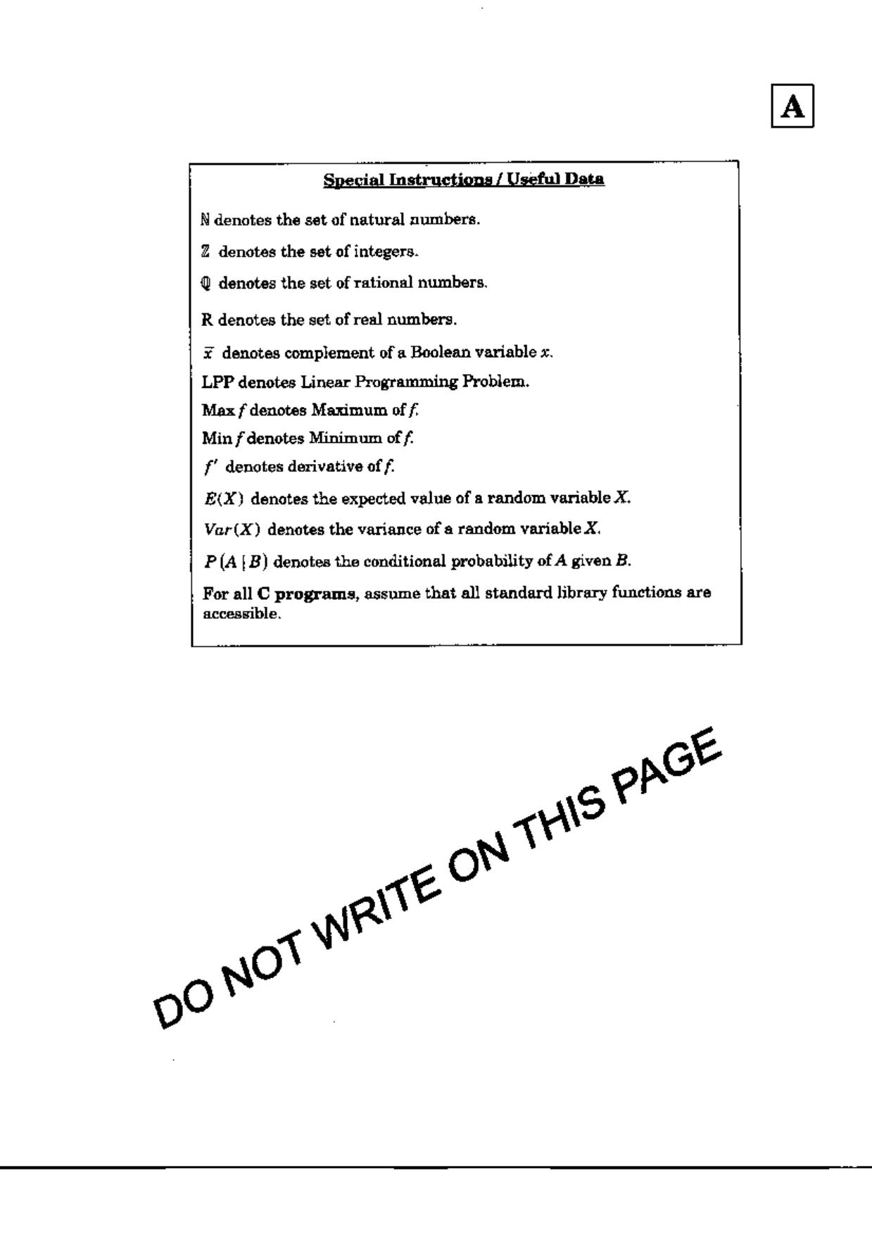 JAM 2010: CA Question Paper - Page 2