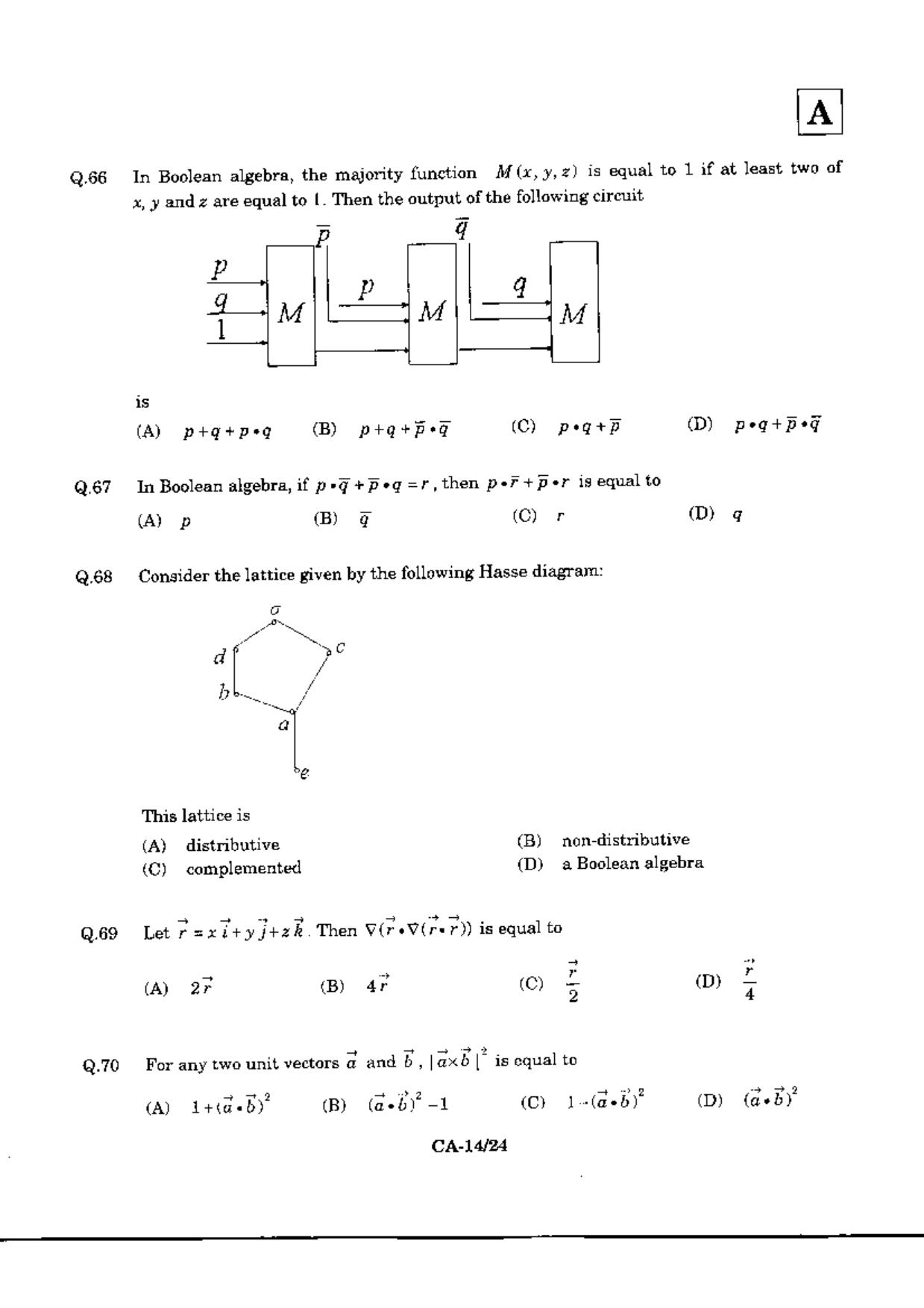 JAM 2010: CA Question Paper - Page 16