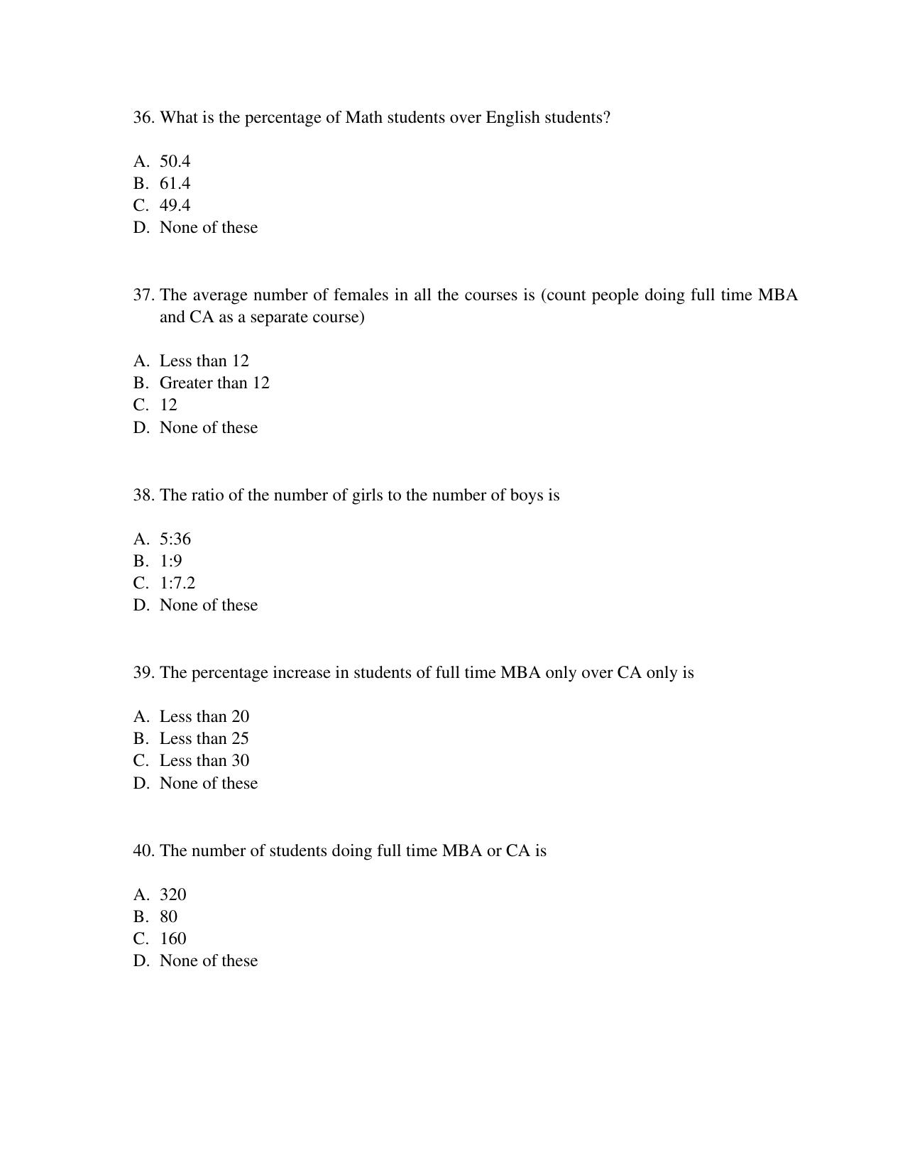 IMU CET MBA Sample Paper - Page 9