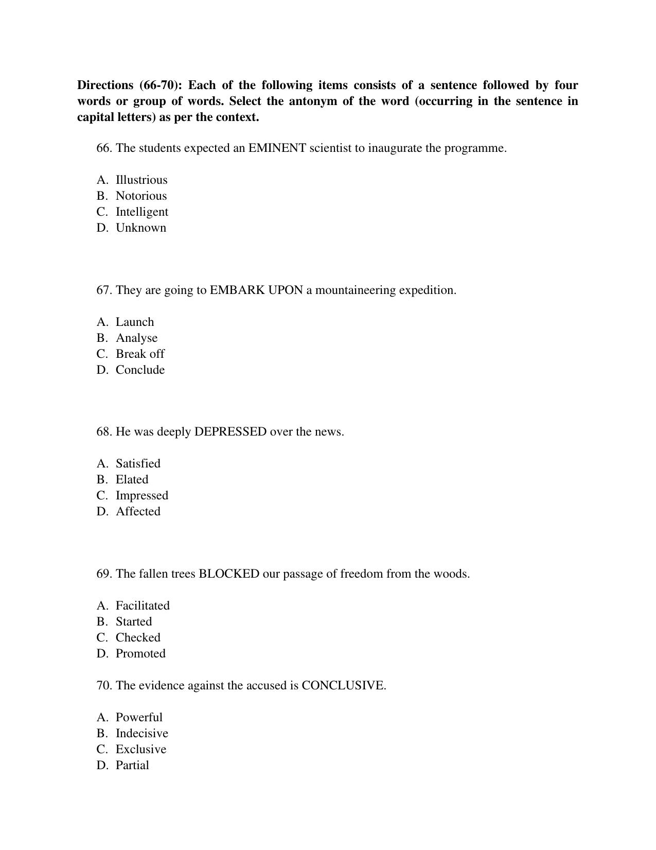 IMU CET MBA Sample Paper - Page 17