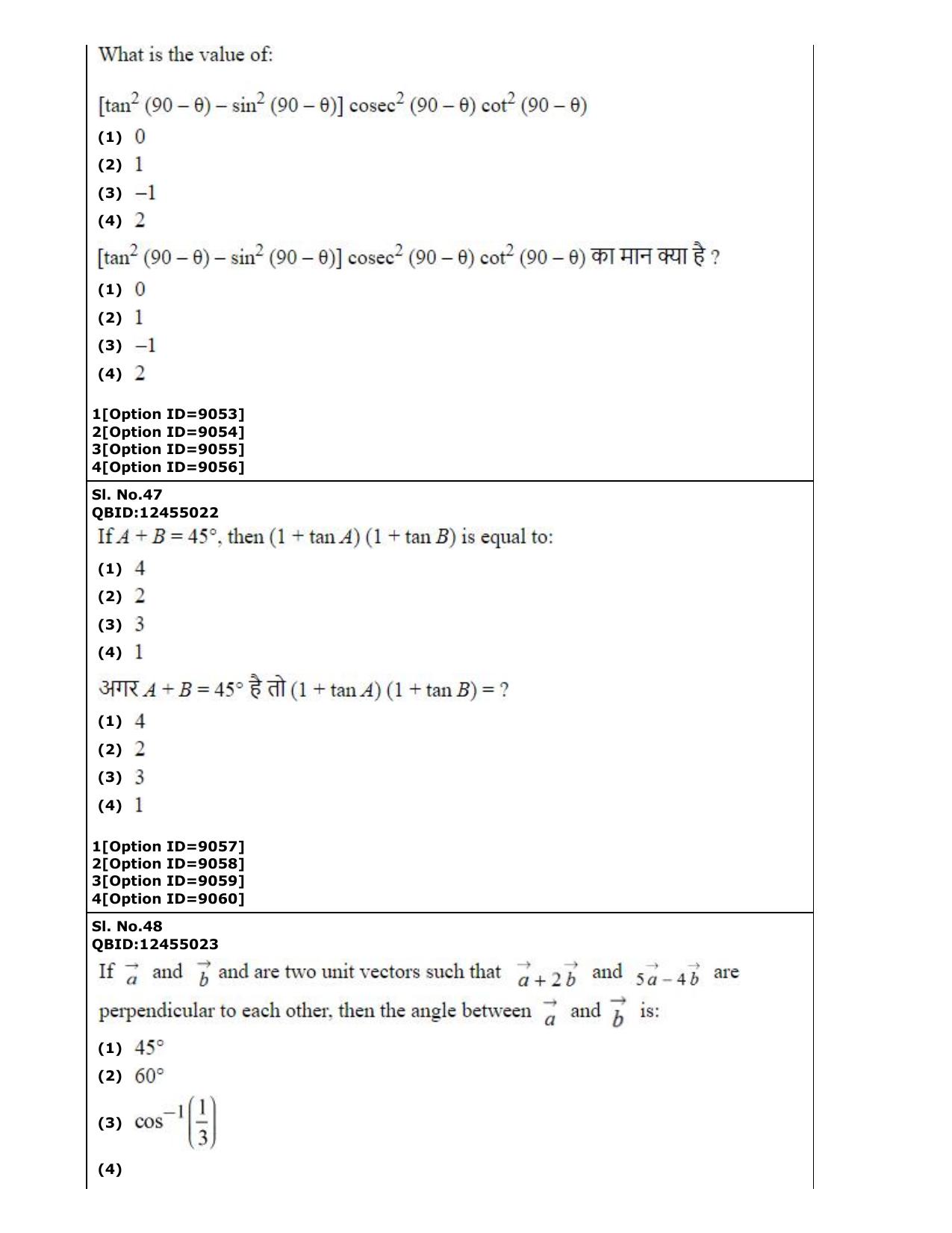 CUET (PG) 2022: PGQP-26 Computer Science and Information Technology (3-09-2022) Question Paper - Page 27