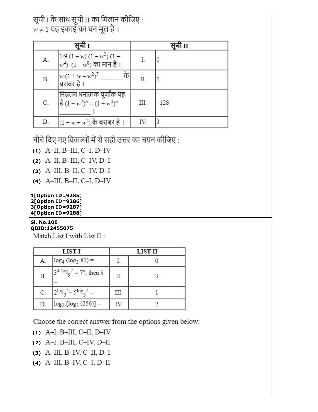 CUET (PG) 2022: PGQP-26 Computer Science and Information Technology (3-09-2022) Question Paper - Page 65