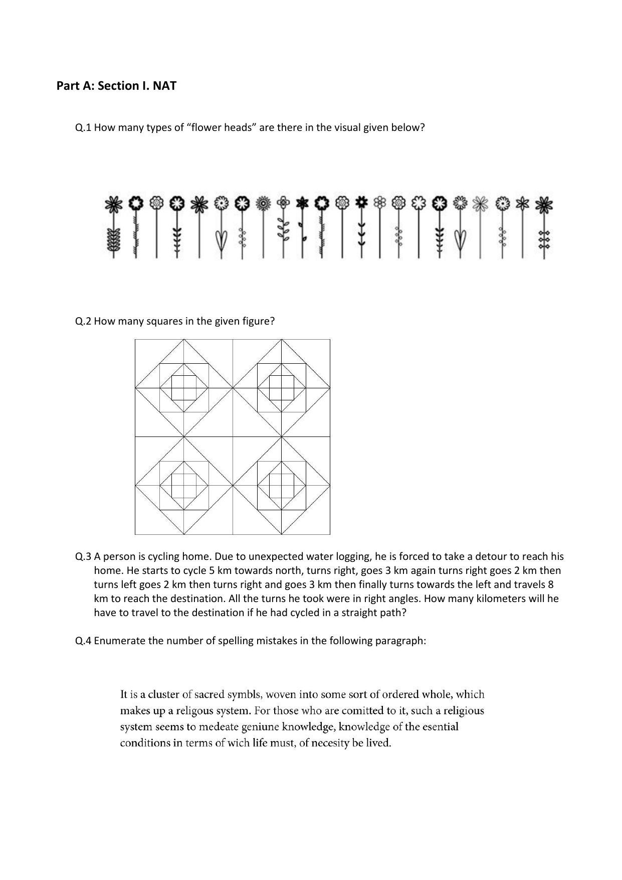 CEED 2016 Question Paper - Page 3