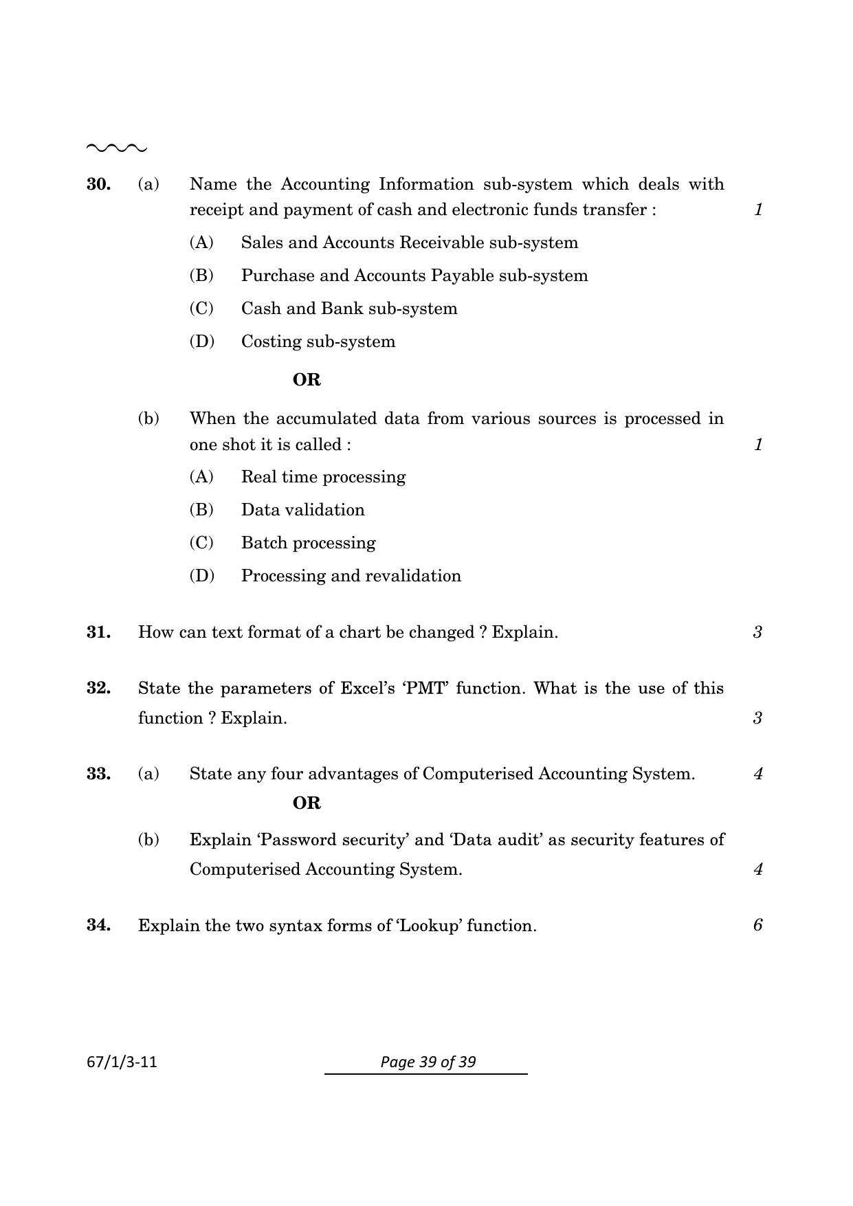 CBSE Class 12 67-1-3 Accountancy 2024 Question Paper - Page 39