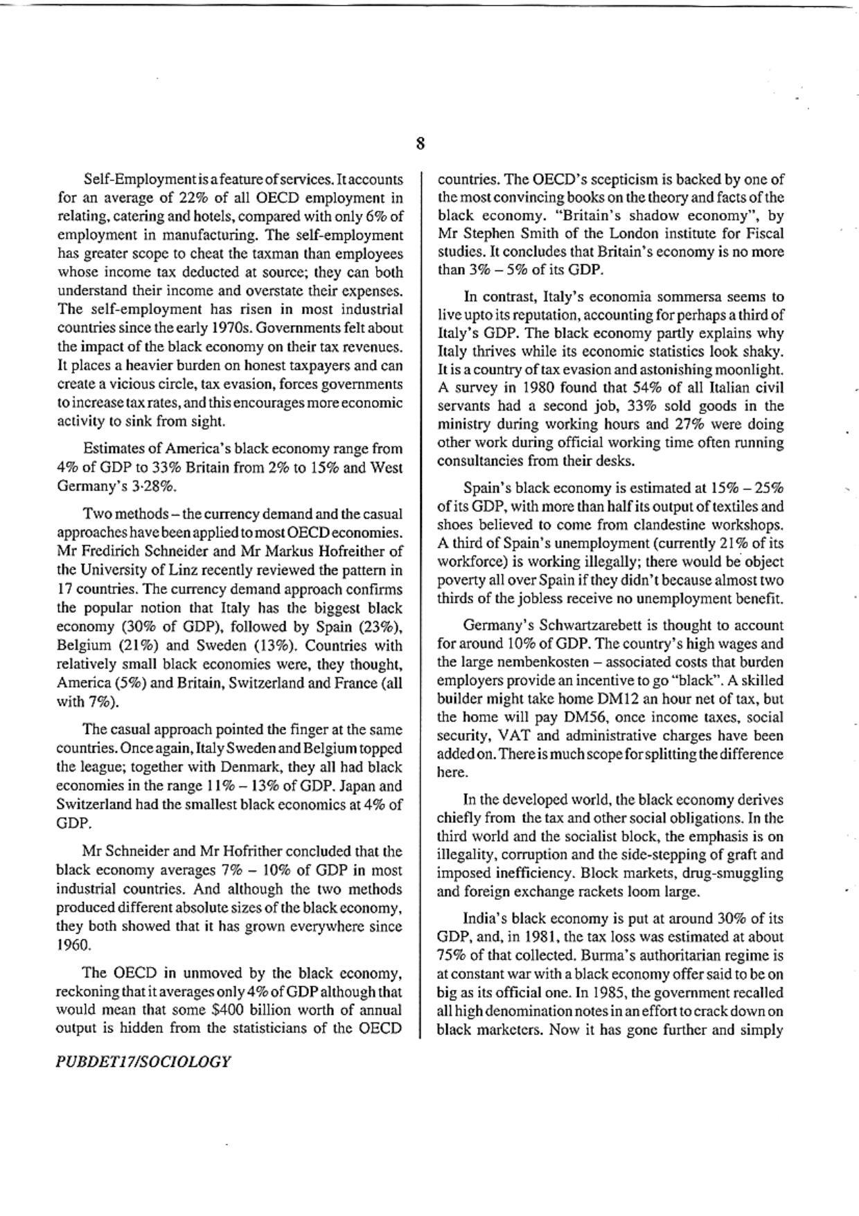 PUBDET 2017 Sociology Question Paper - Page 8