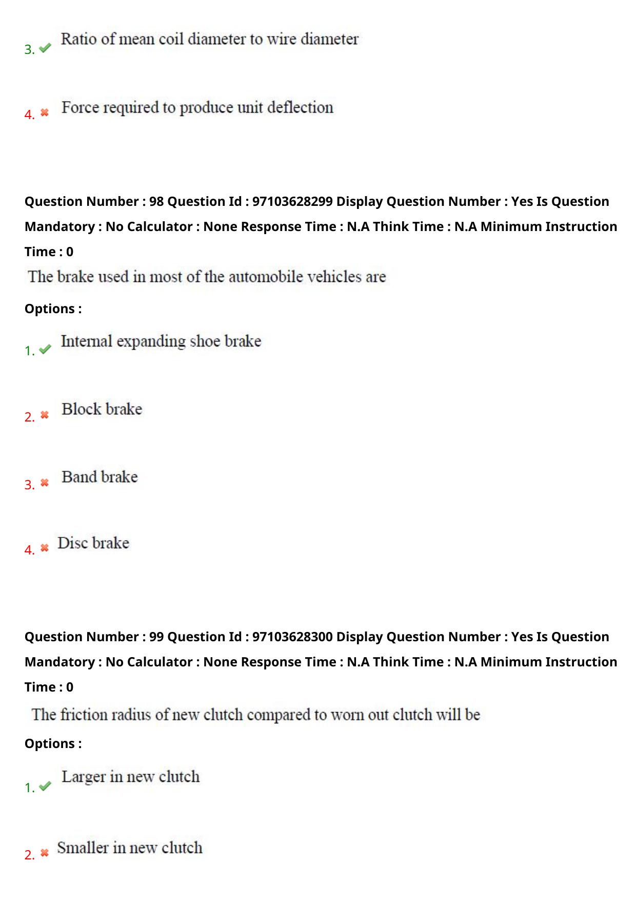 AP RCET 2024 Mechanical Engineering Question Paper - Page 61