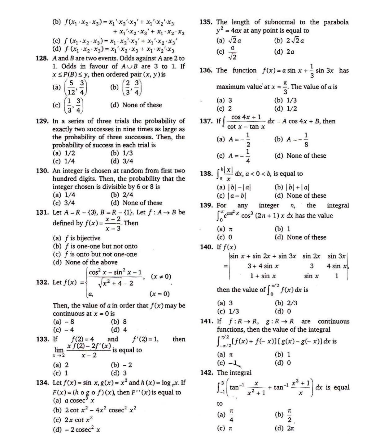 BCECE Previous Year Papers 2013 Maths - Page 5