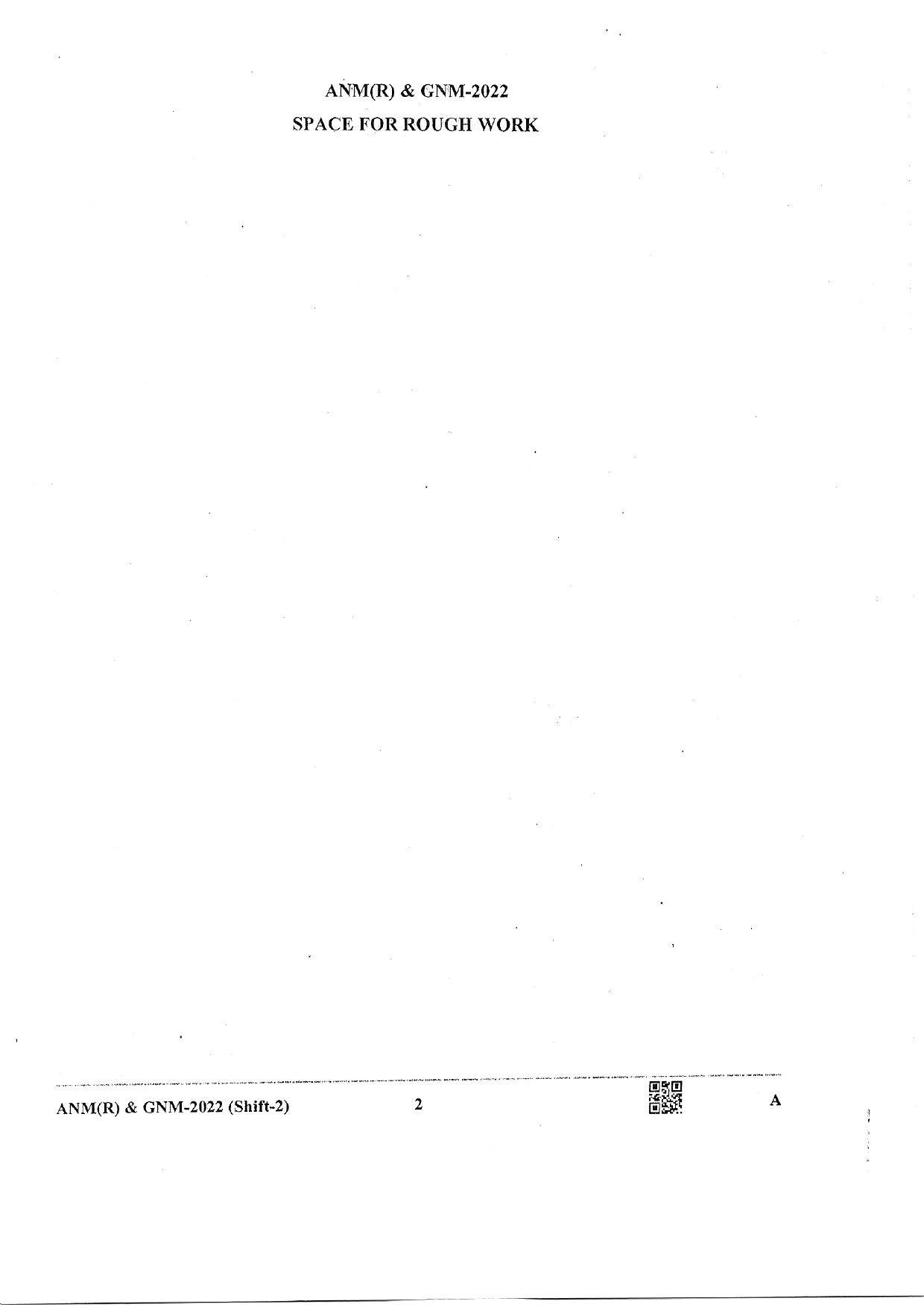 WB ANM GNM 2022 Session II Question Paper - Page 2