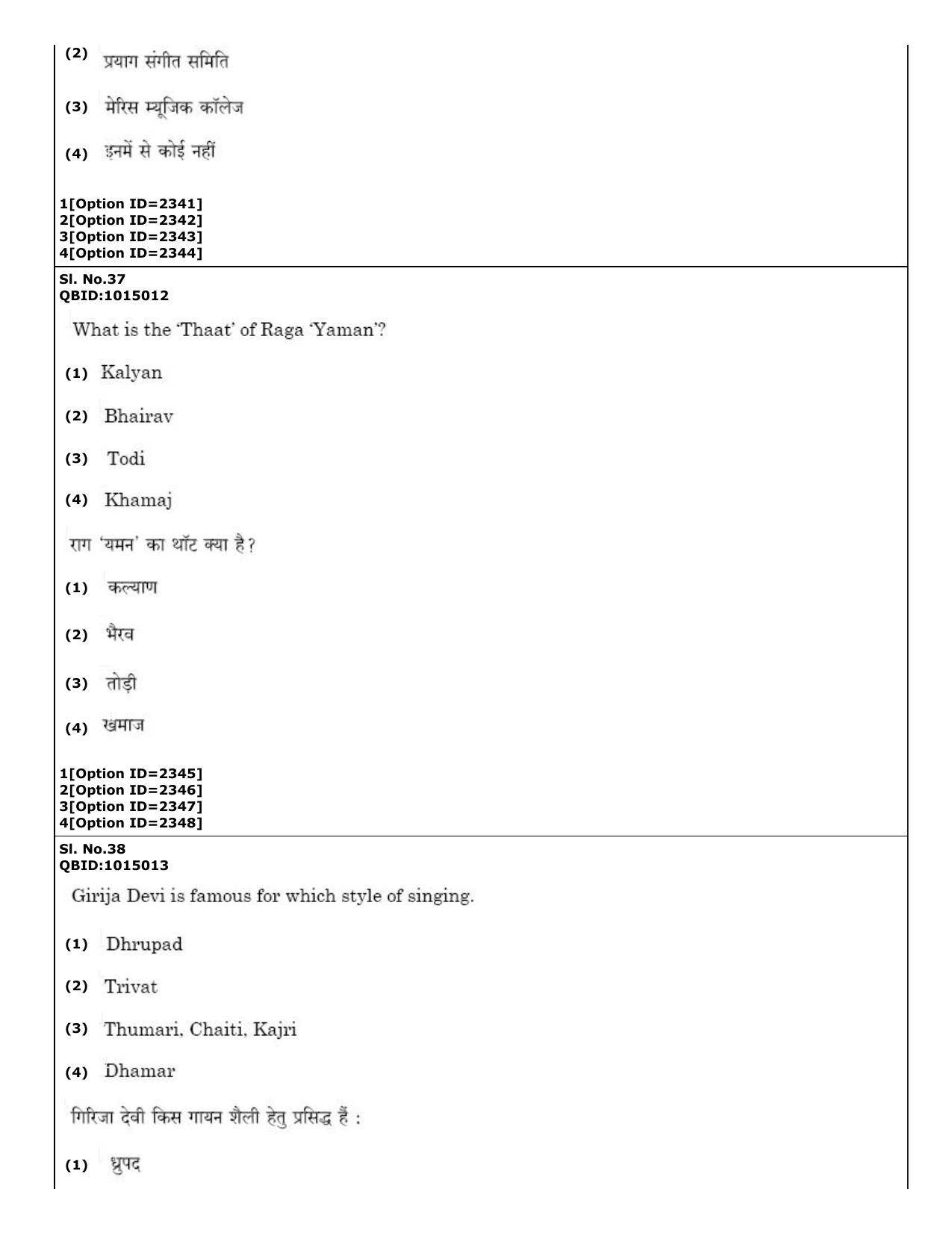 CUET (PG) 2022: PGQP-12 Music (01-09-2022) Question Paper - Page 25