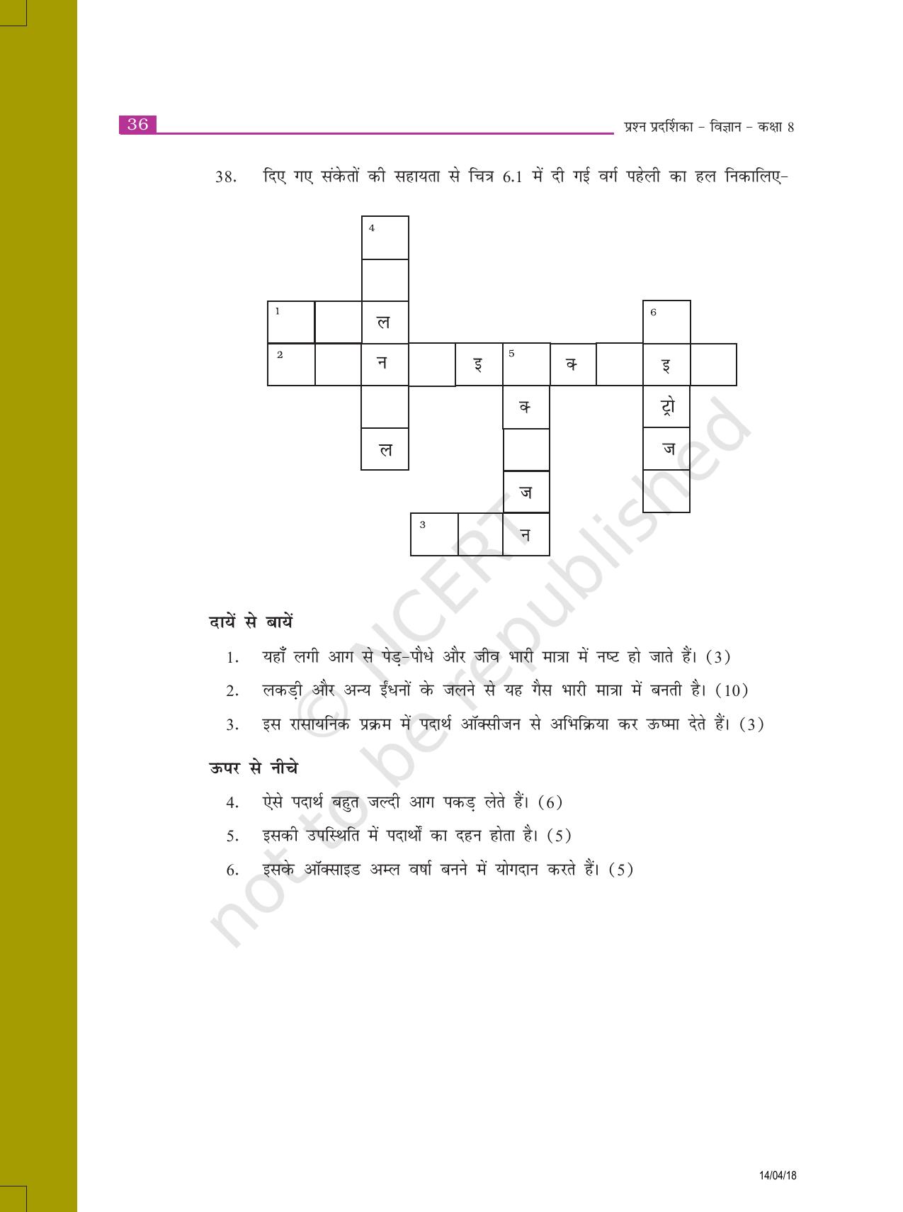 NCERT Exemplar Class 8: विज्ञान यूनिट 6(दहन और ज्वाला) - Page 7