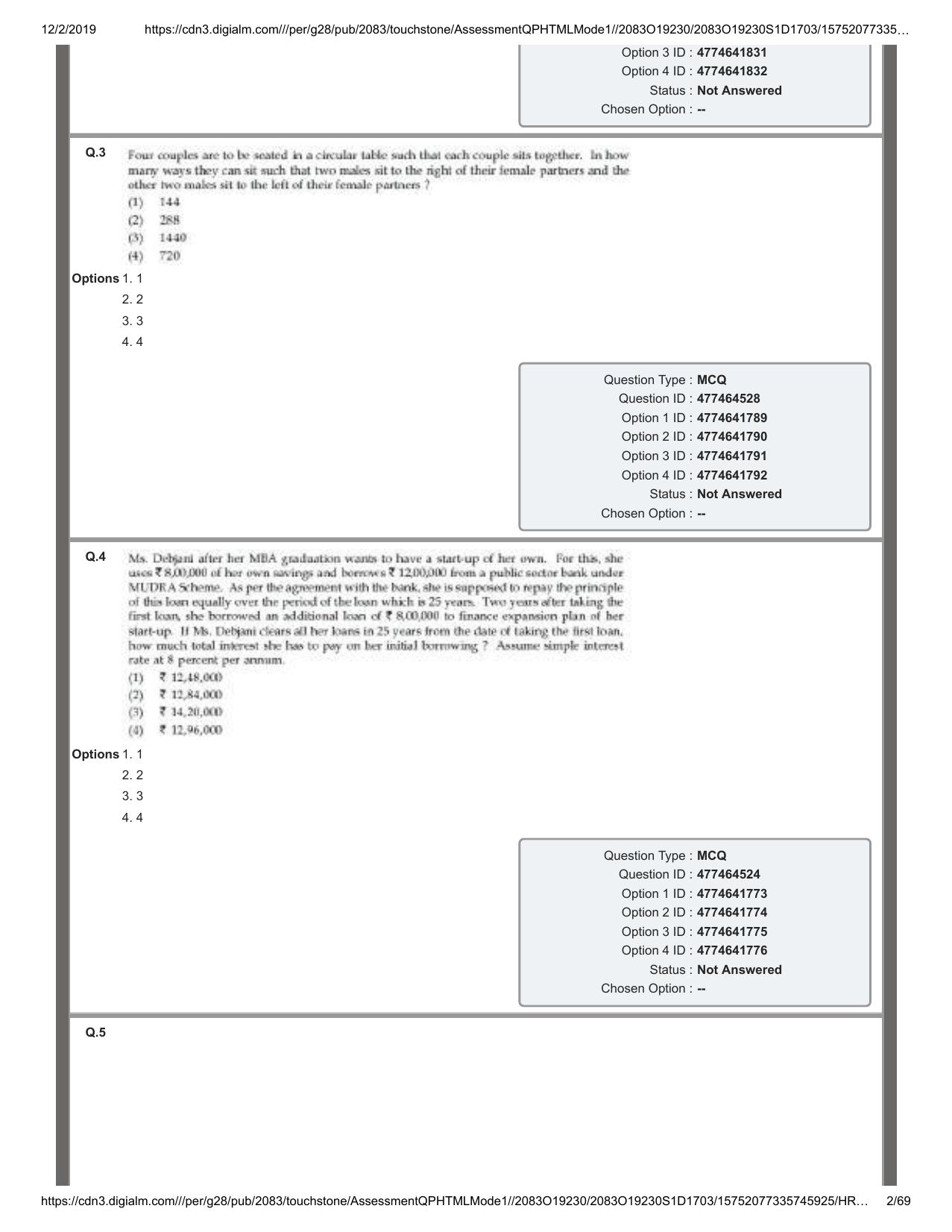 IIFT 2019 Question Paper - Page 2
