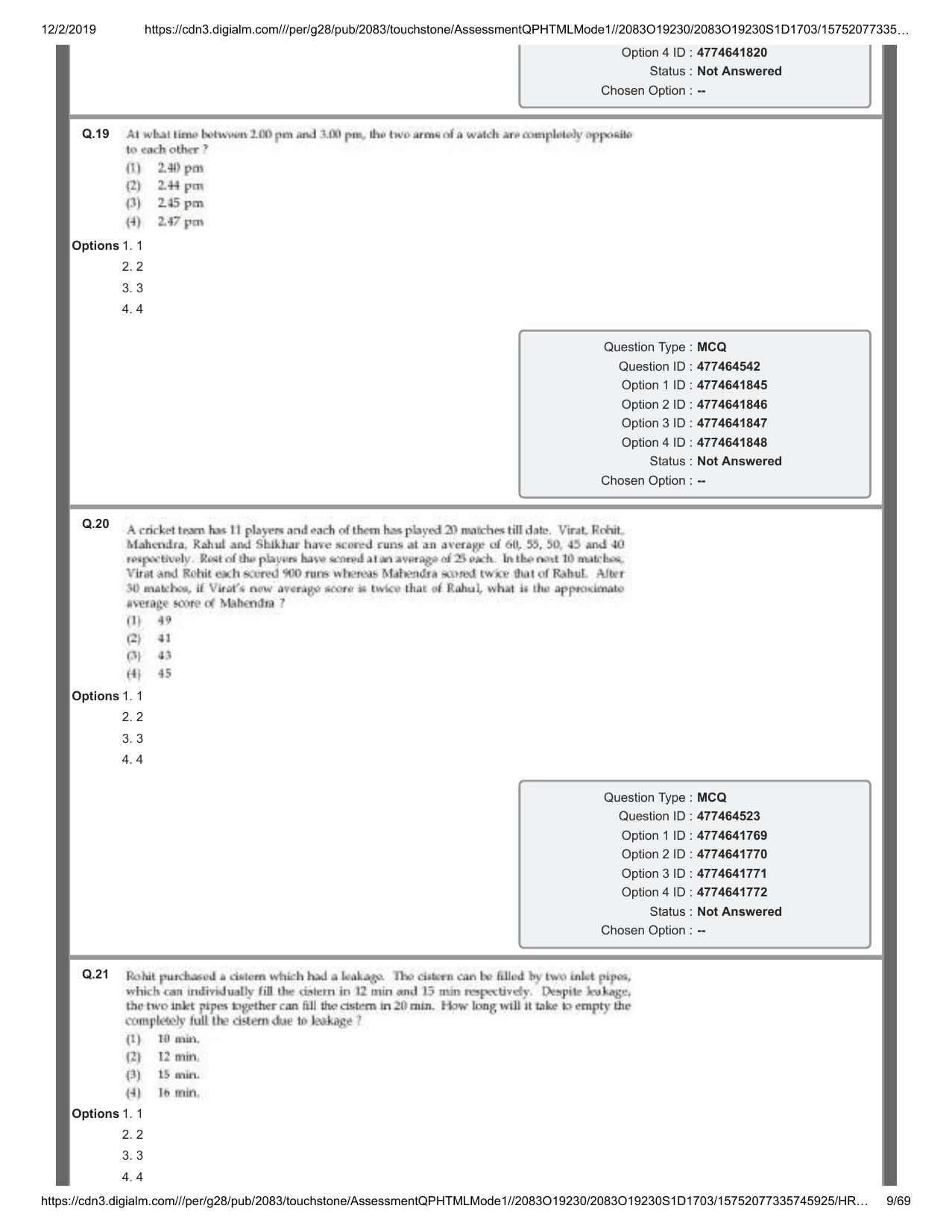 IIFT 2019 Question Paper - Page 9