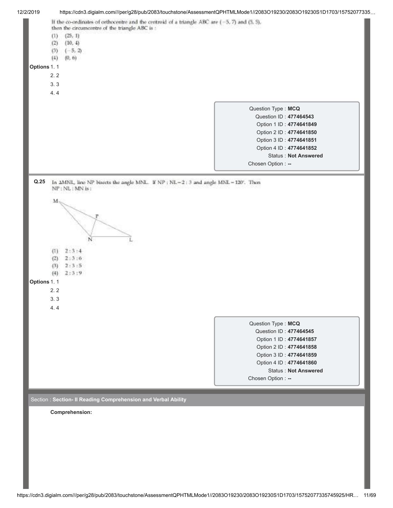 IIFT 2019 Question Paper - Page 11